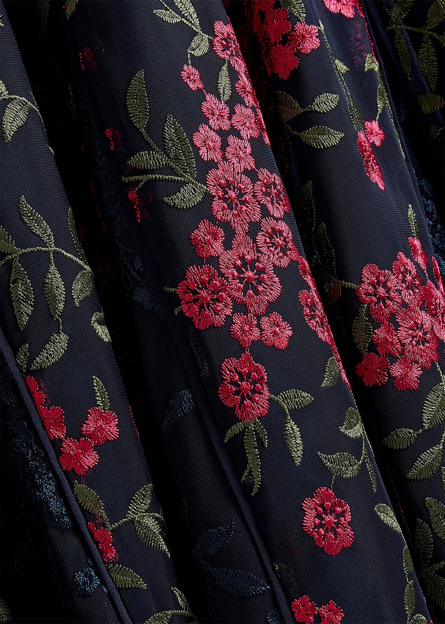 Quin Embroidered Dress, Midnight Pink, hi-res