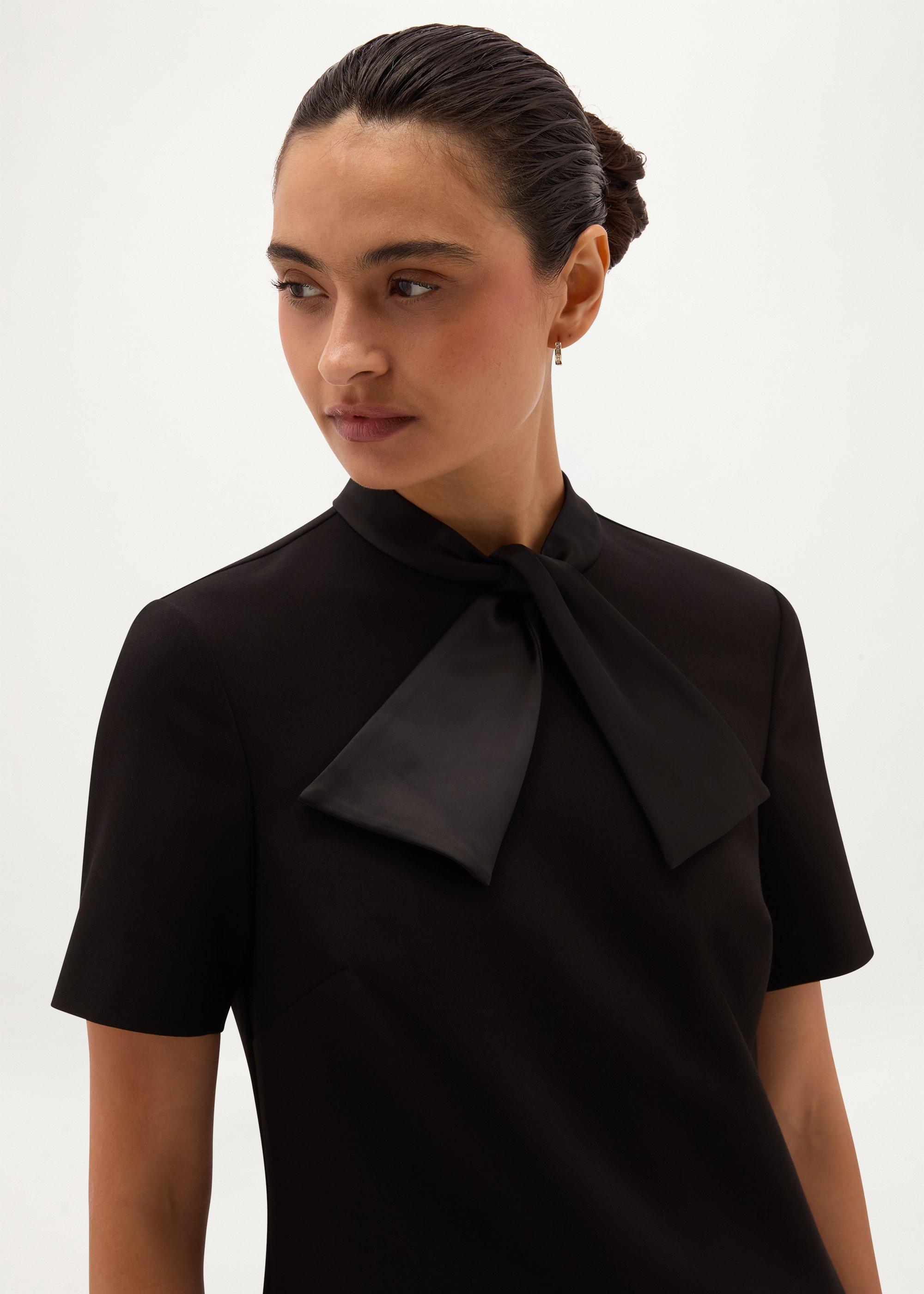 Carmina Mini Dress, Black, hi-res