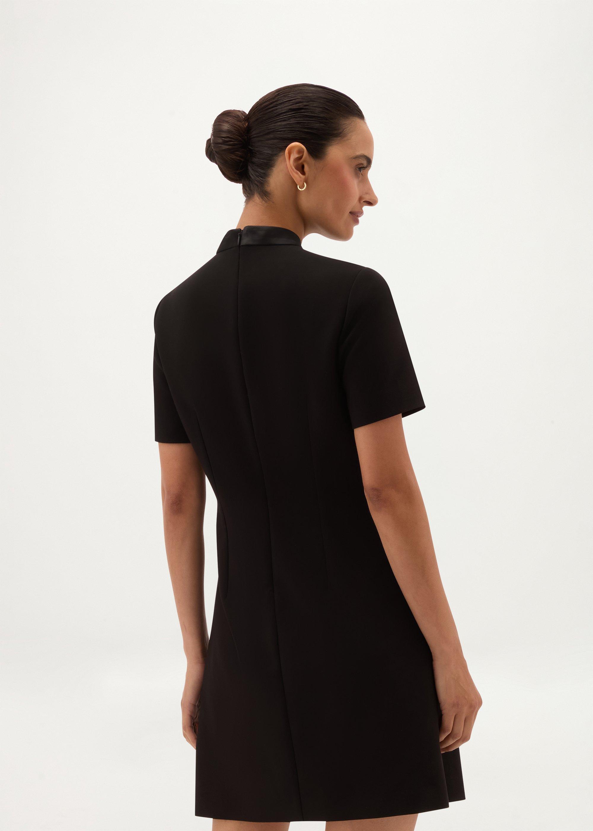 Carmina Mini Dress, Black, hi-res