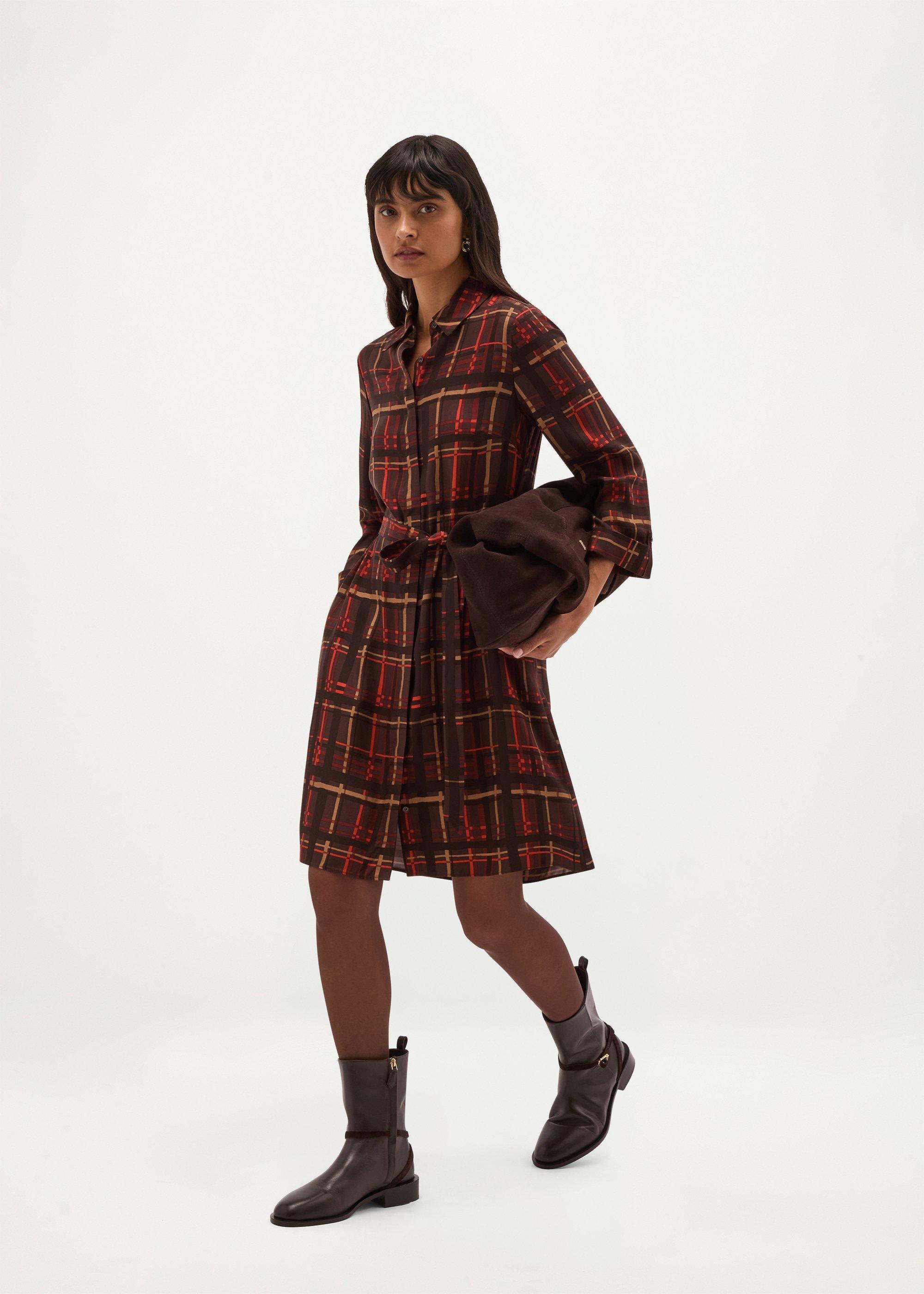 Maja Tunic Dress, Brown Multi, hi-res