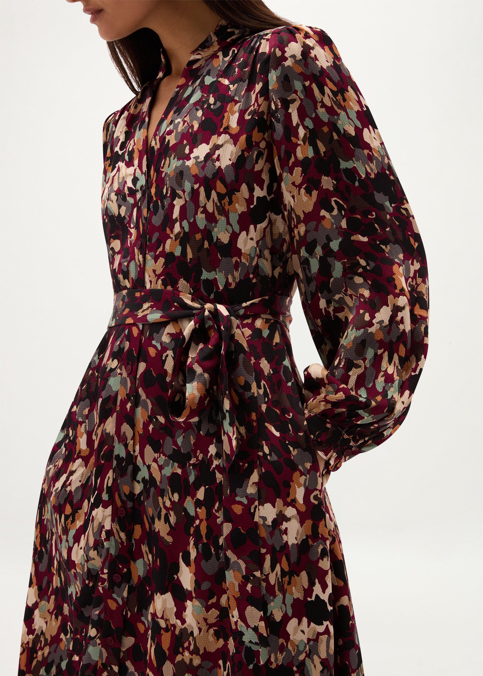 Elin Dress, Plum Multi, hi-res