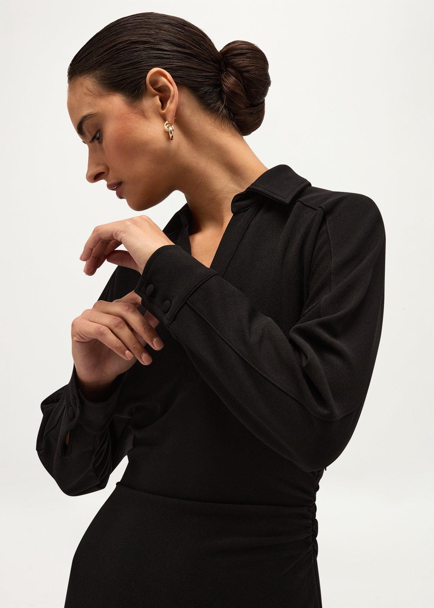 Petula Jersey Dress, Hobbs Black, hi-res