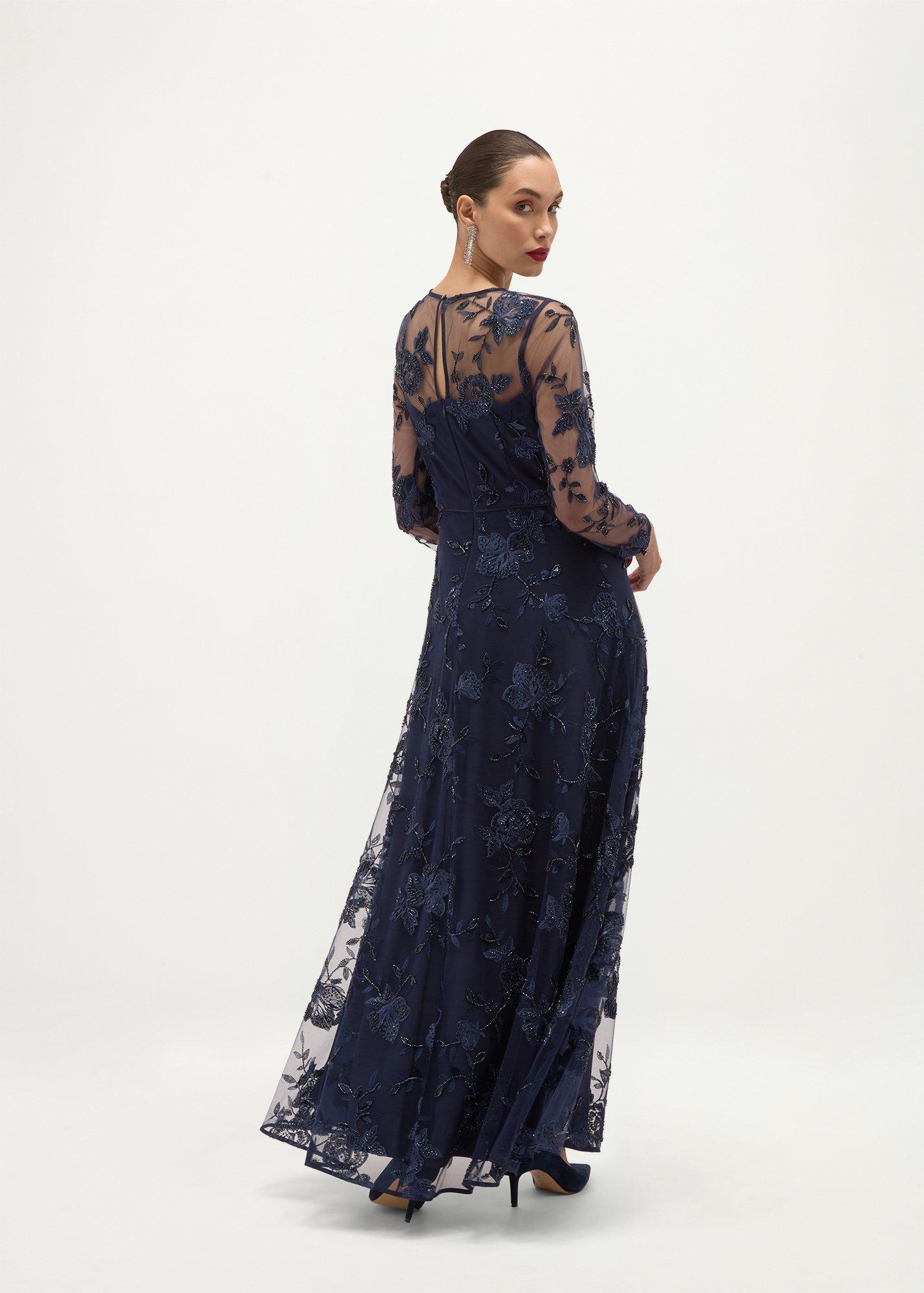 Halle Dress, Midnight Navy, hi-res