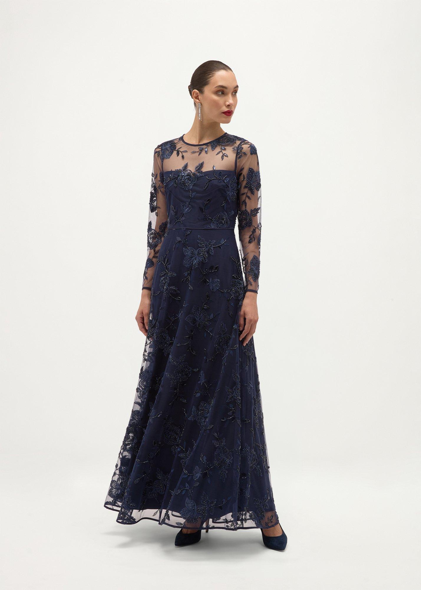 Halle Dress, Midnight Navy, hi-res