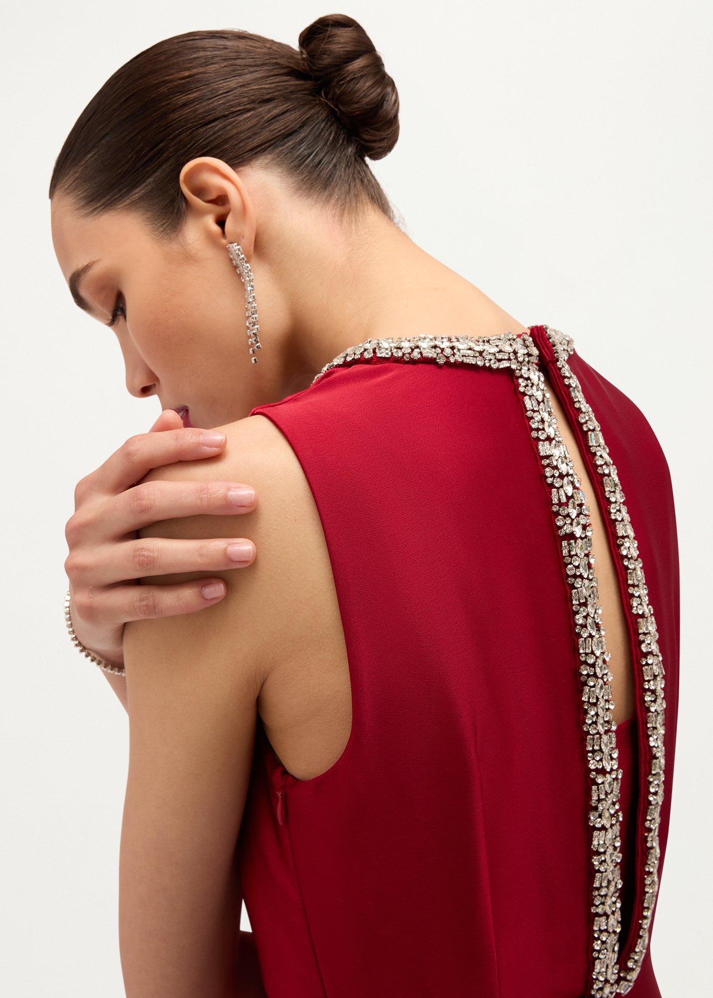 Anne Dress, Lipstick Red, hi-res