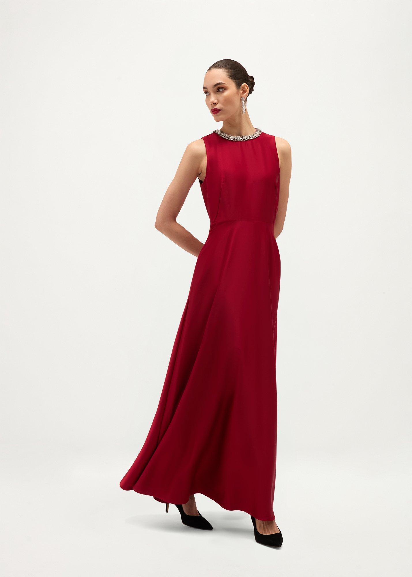 Anne Dress, Lipstick Red, hi-res