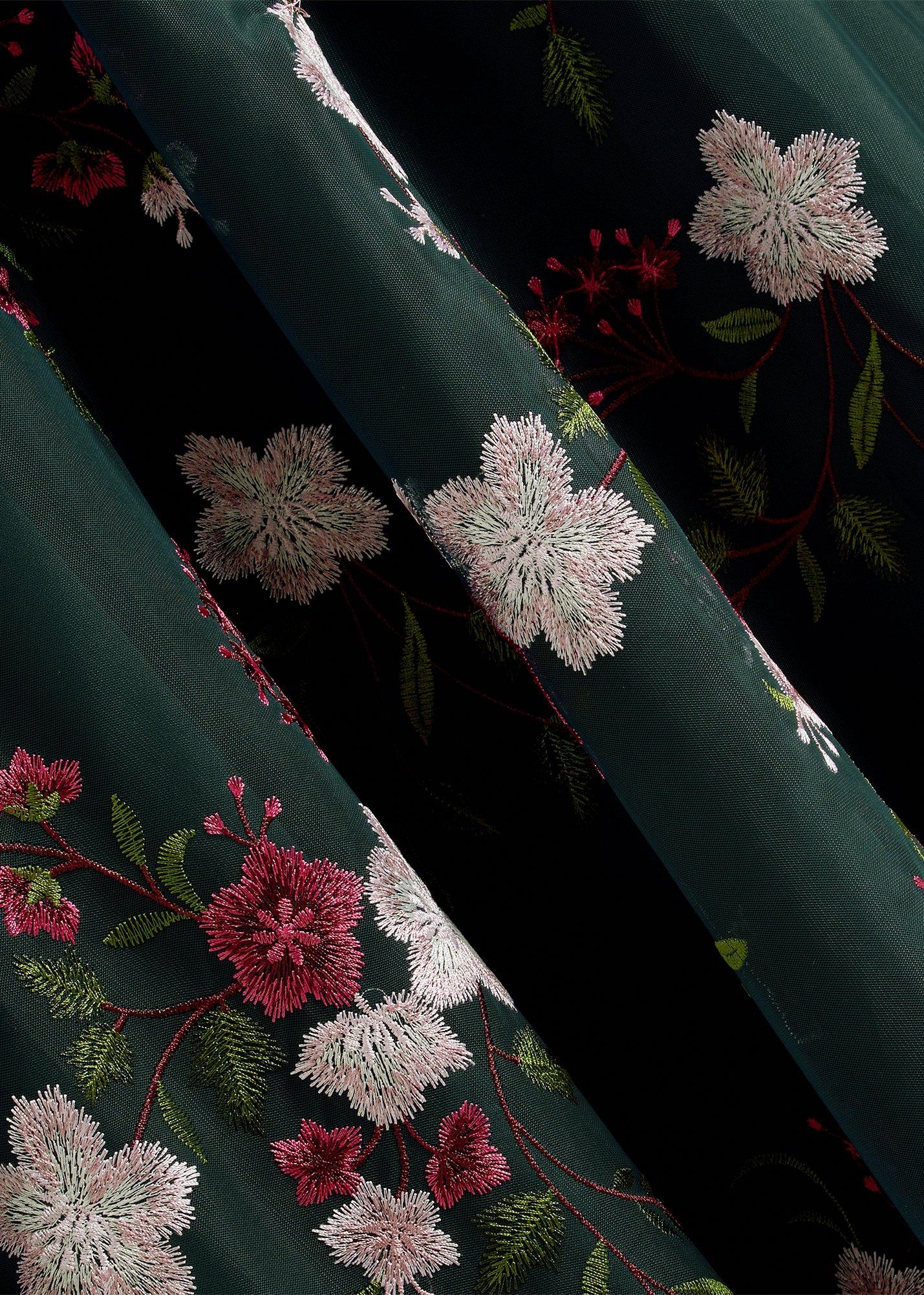 Flo Embroidered Dress, Evergreen Multi, hi-res
