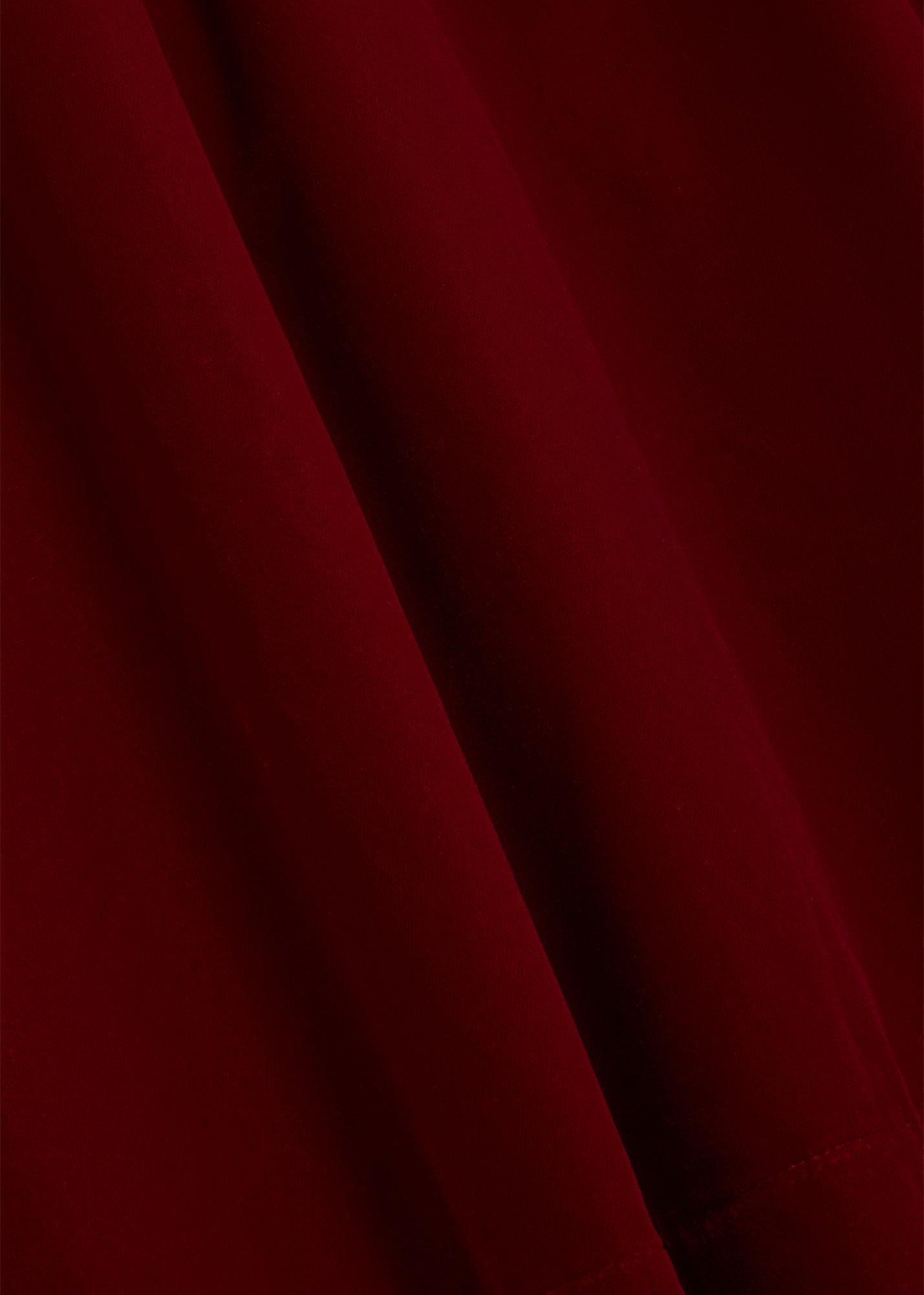 Stephanie Velvet Dress, Red, hi-res