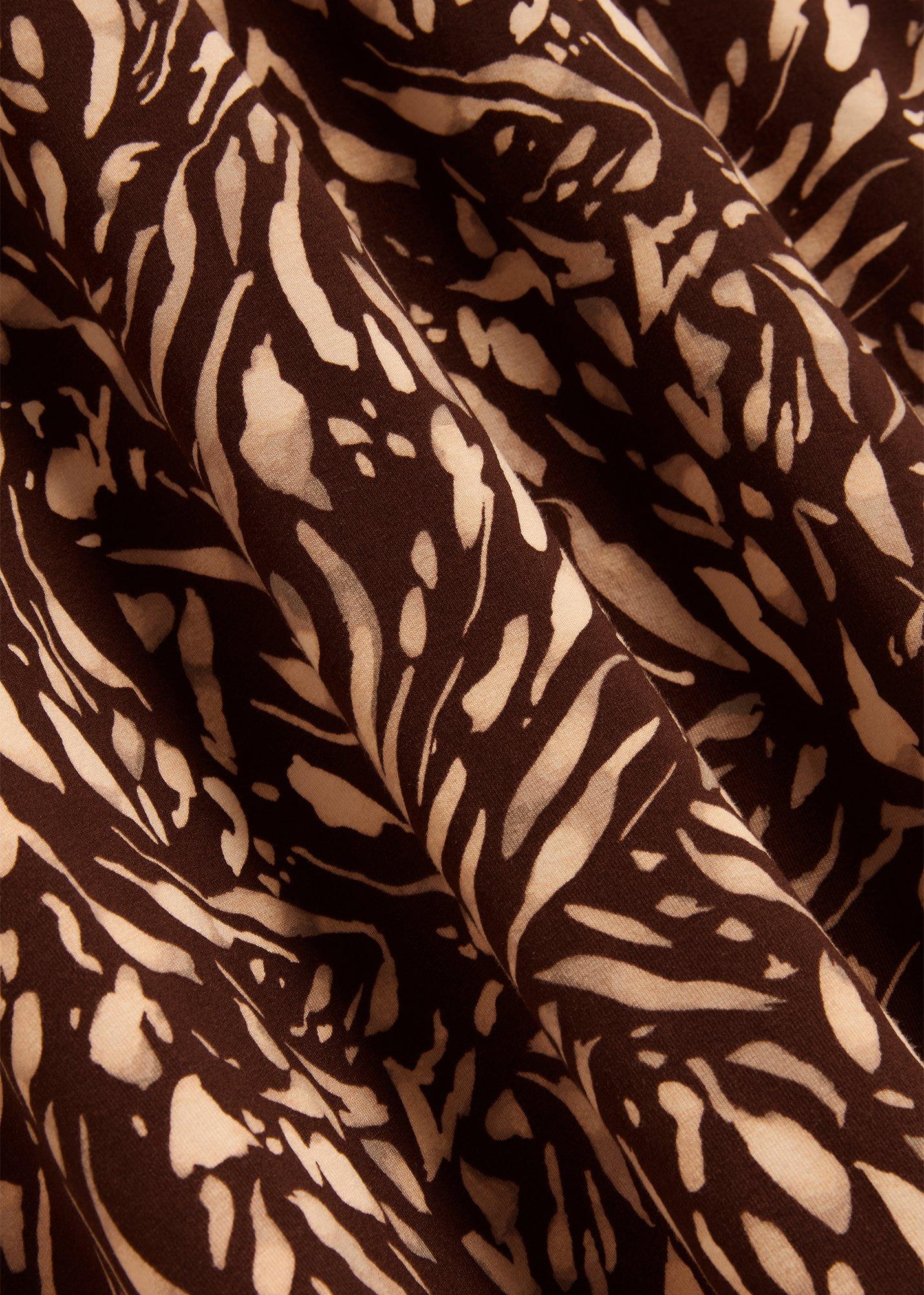Anna Jersey Dress, Brown Multi, hi-res