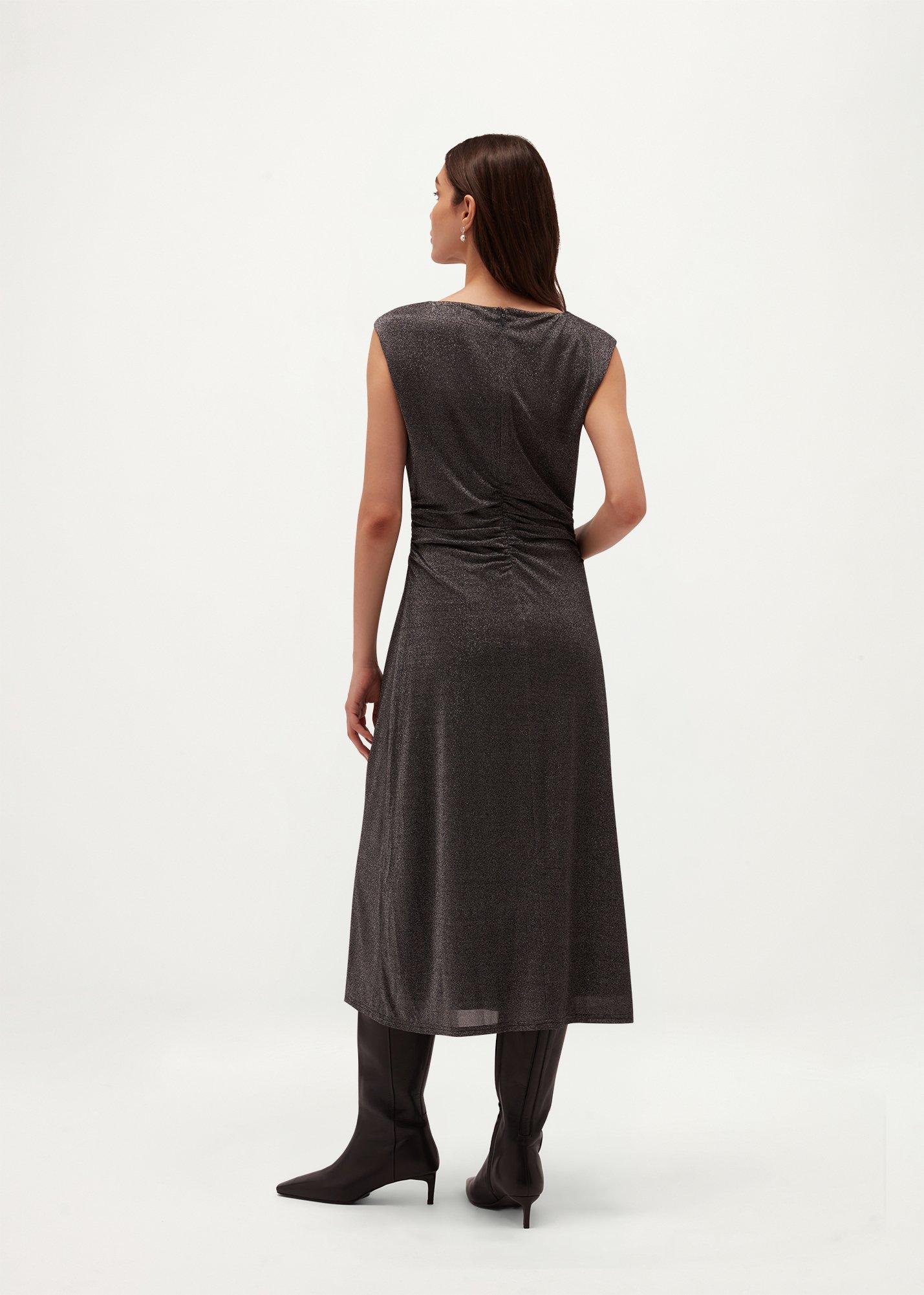 Liana Jersey Sparkle Dress, Silver, hi-res
