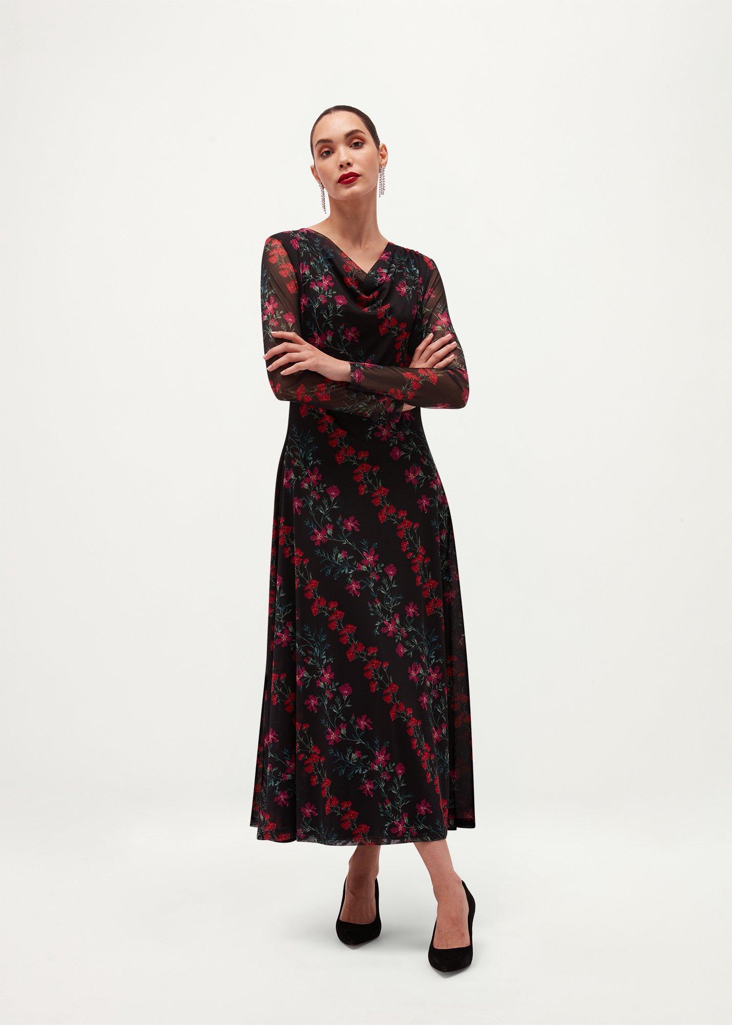 Azaria Floral Mesh Dress