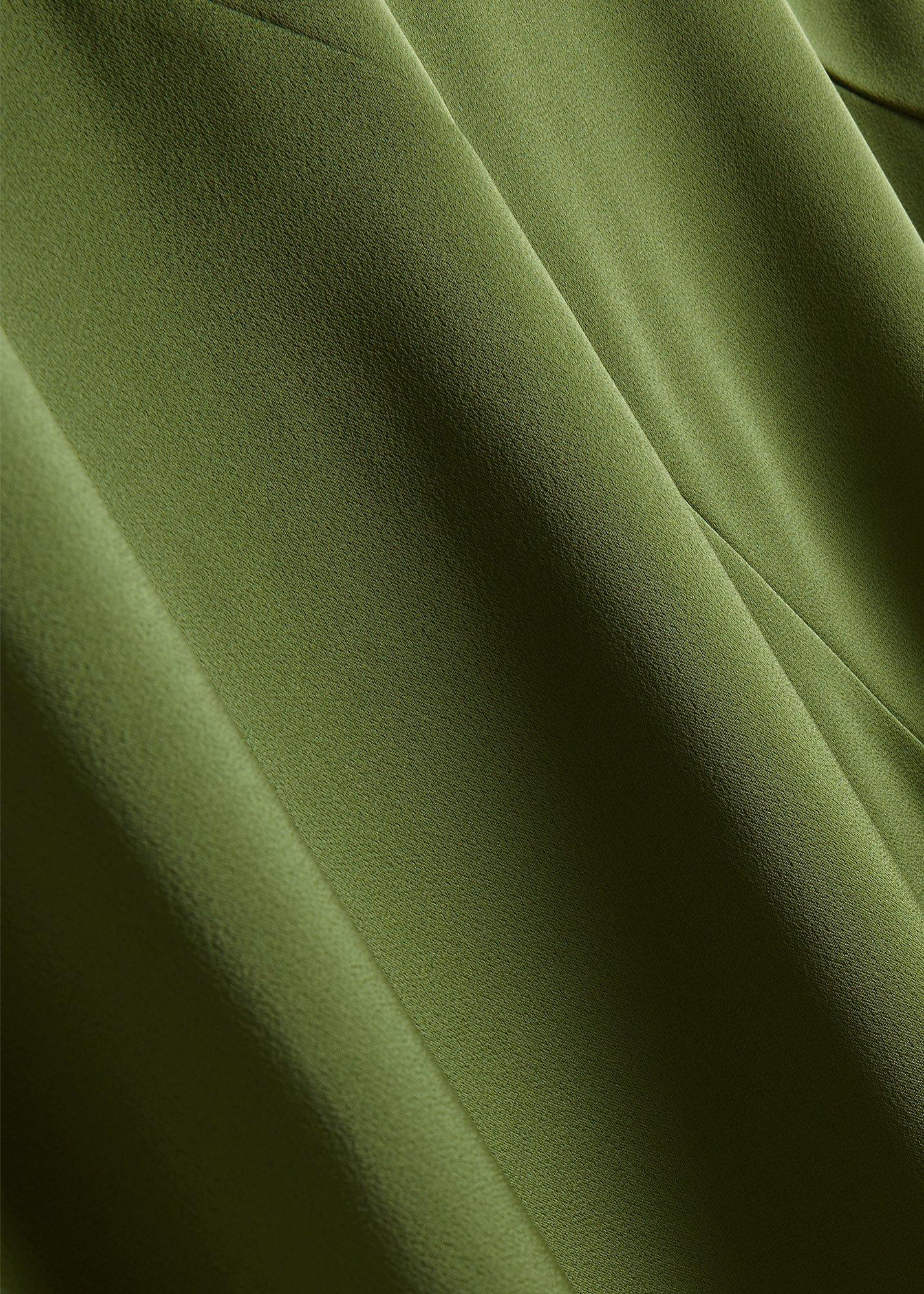 Avebury Satin Dress, Sencha Green, hi-res