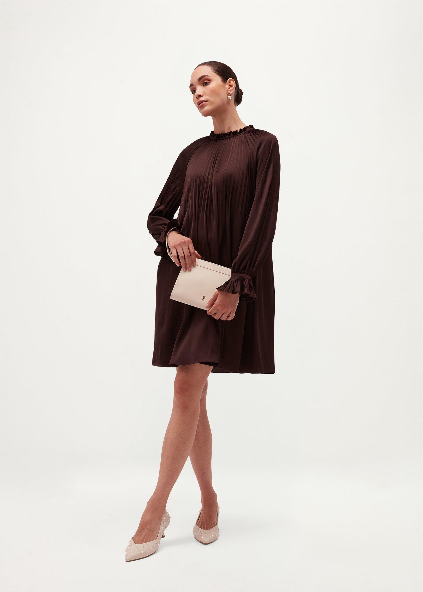 Yardley Dress, Deep Brown, hi-res