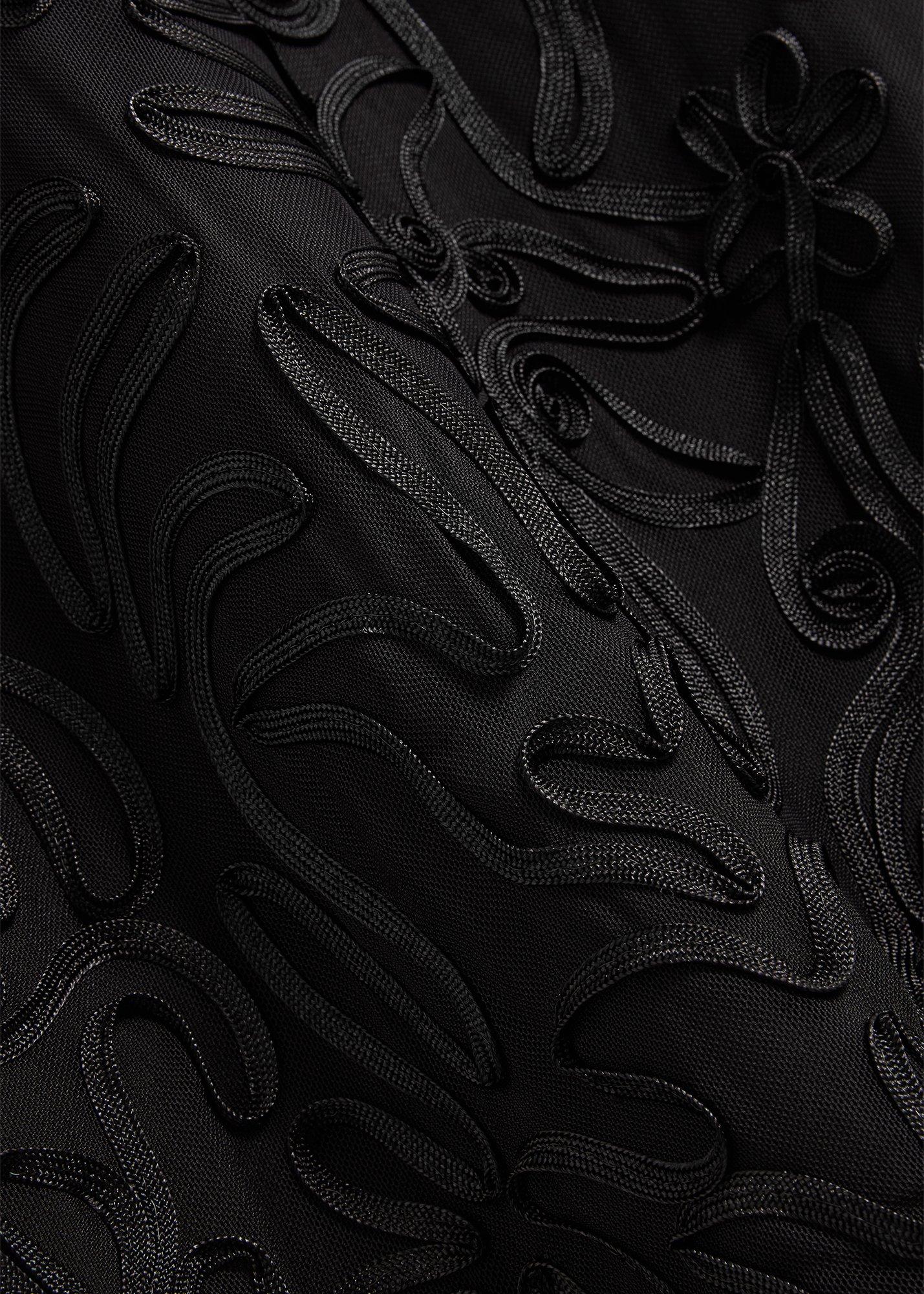 Rutherford Tapework Mini Dress, Black, hi-res