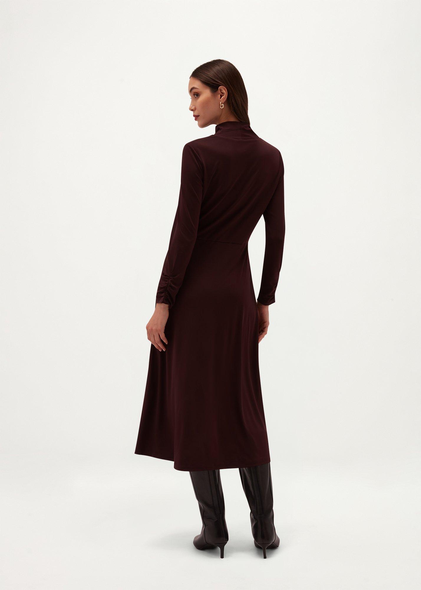 Aliza Jersey Dress, Malbec Purple, hi-res