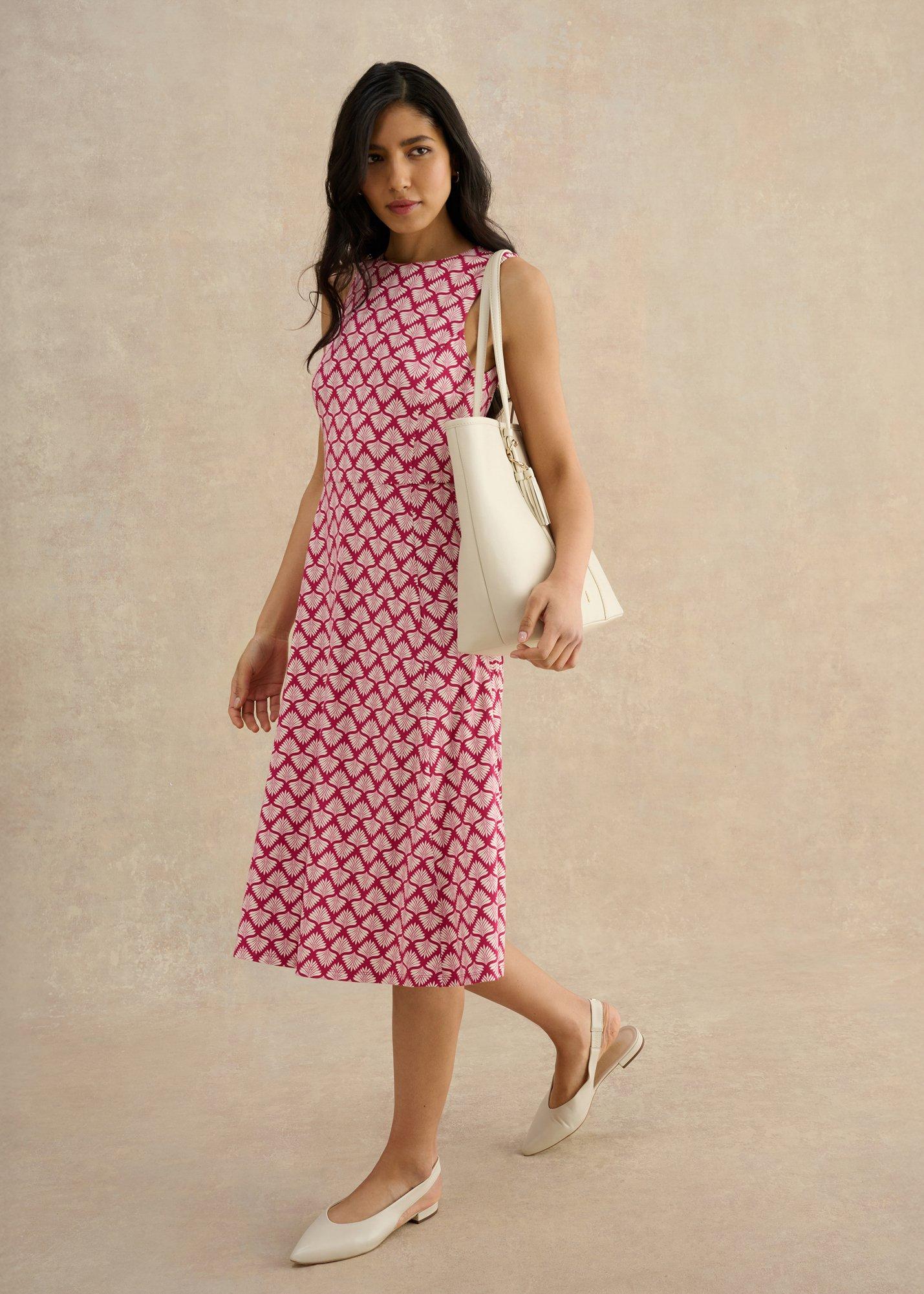 Petite Lisa Dress, Pink Ivory, hi-res