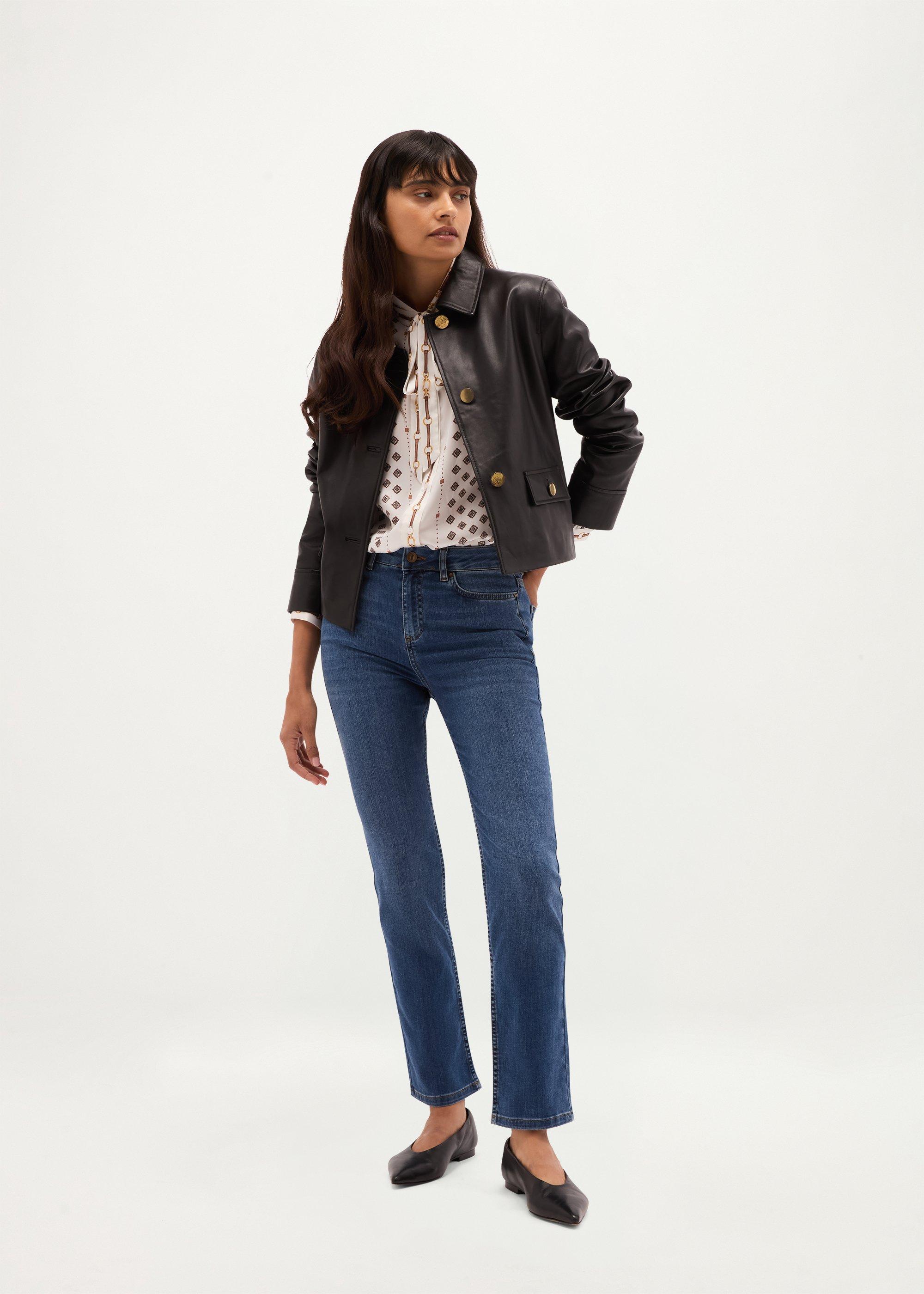 Iva Blouse, Ivory Camel, hi-res
