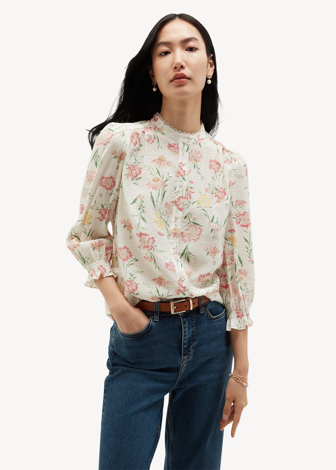 Frances Blouse, Ivory Multi, hi-res
