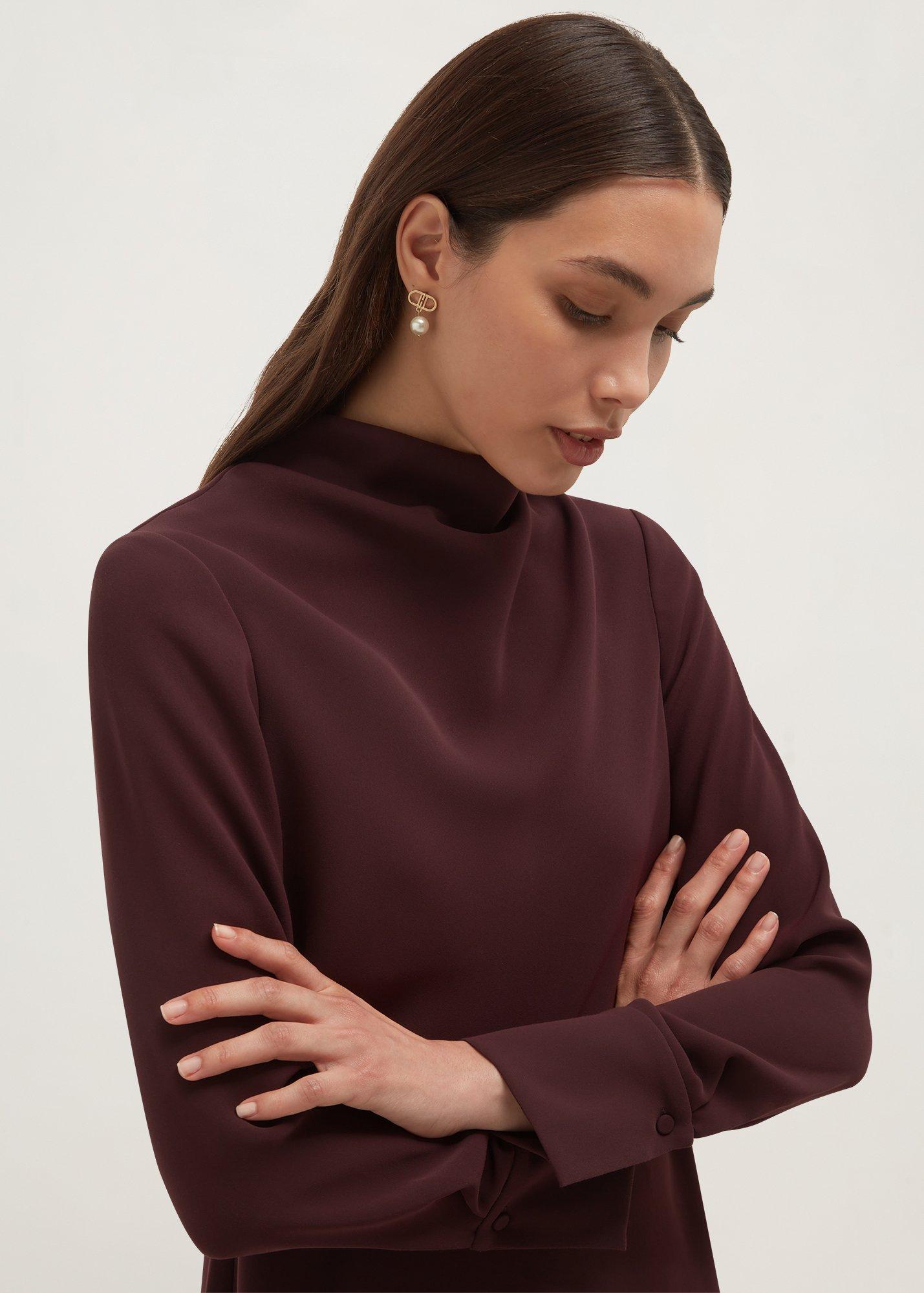 Cordelia Blouse, Malbec Purple, hi-res