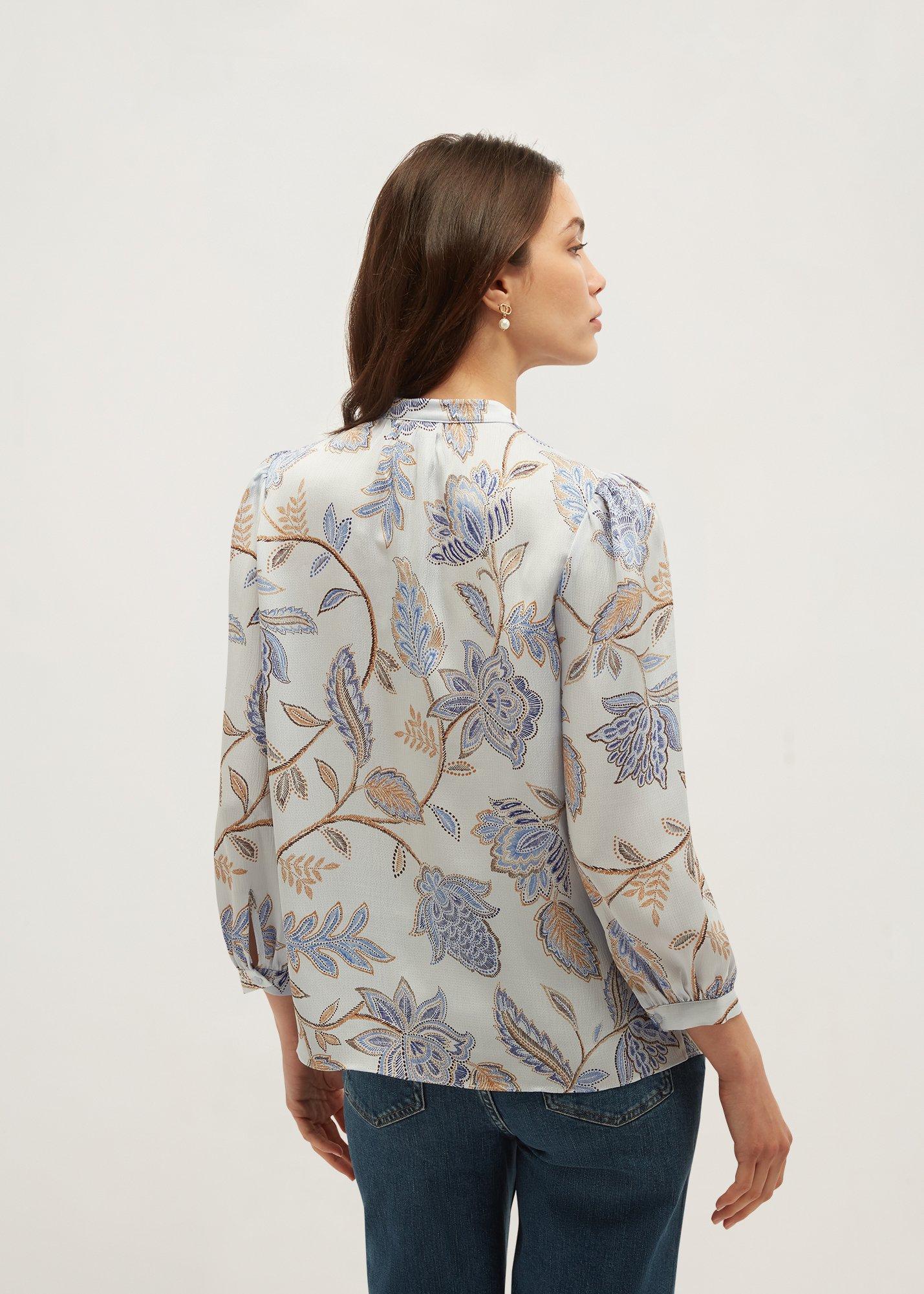 Malia Blouse, Blue Multi, hi-res