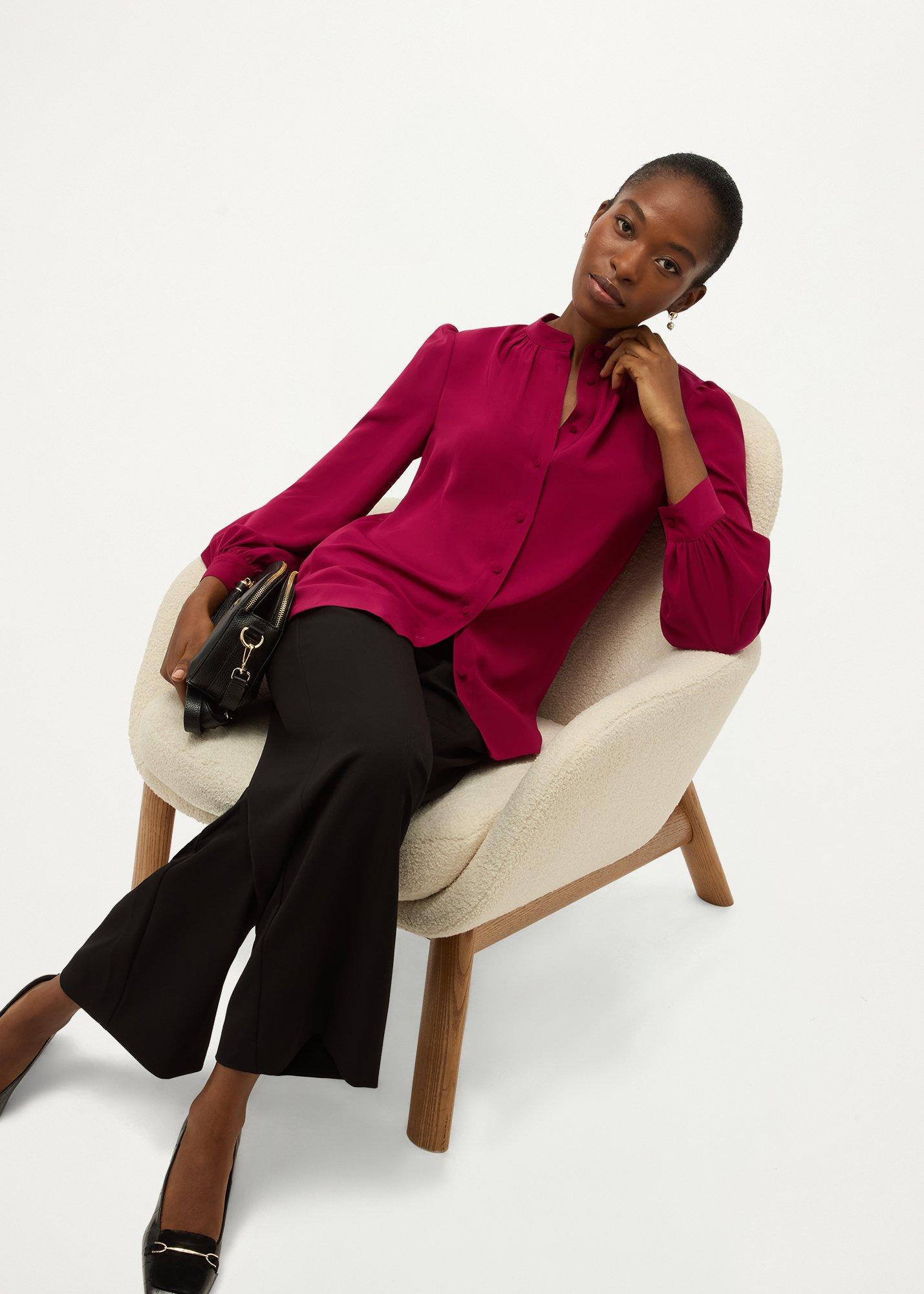 Betty Blouse, Calla Pink, hi-res