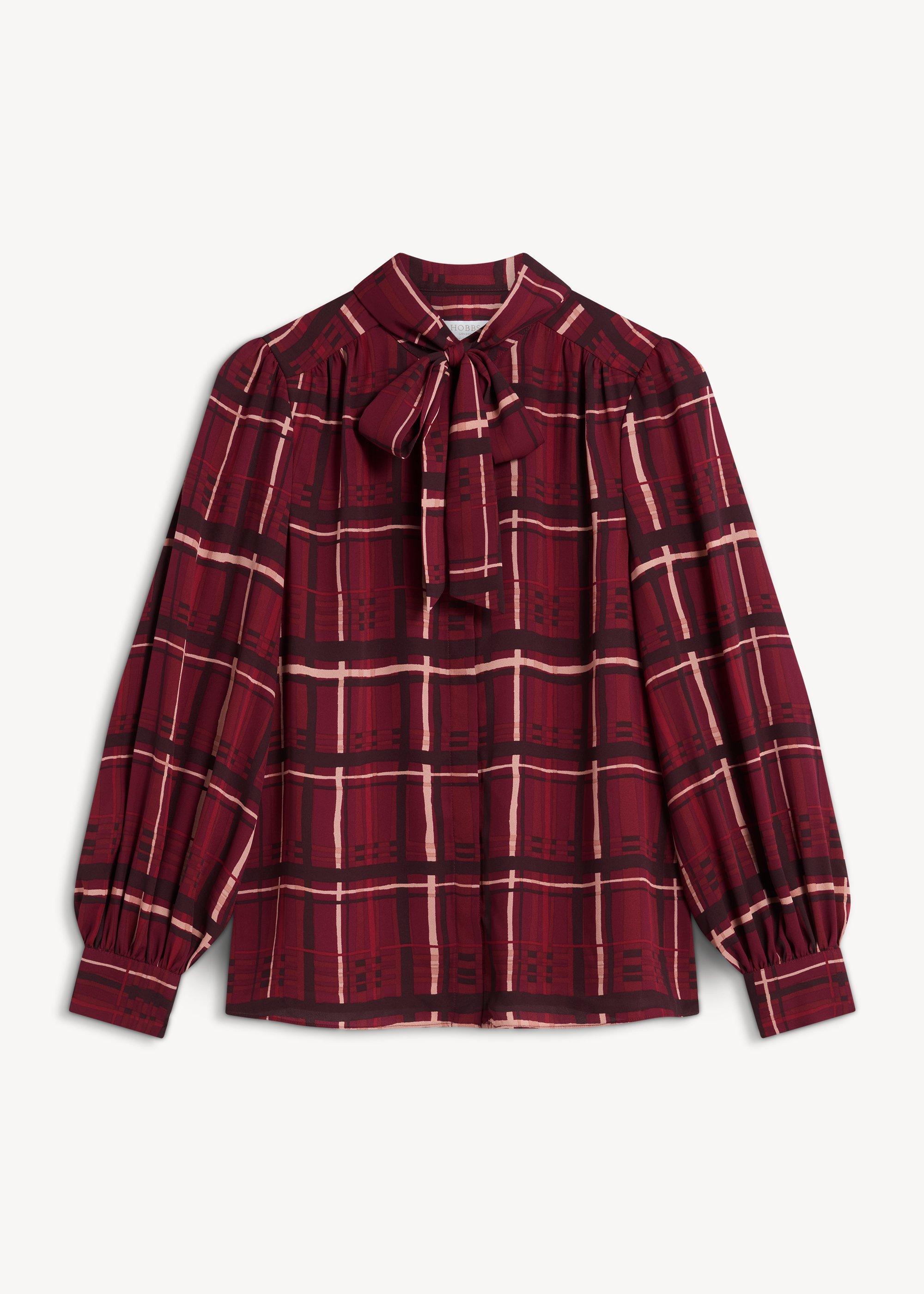Aisha Check Blouse