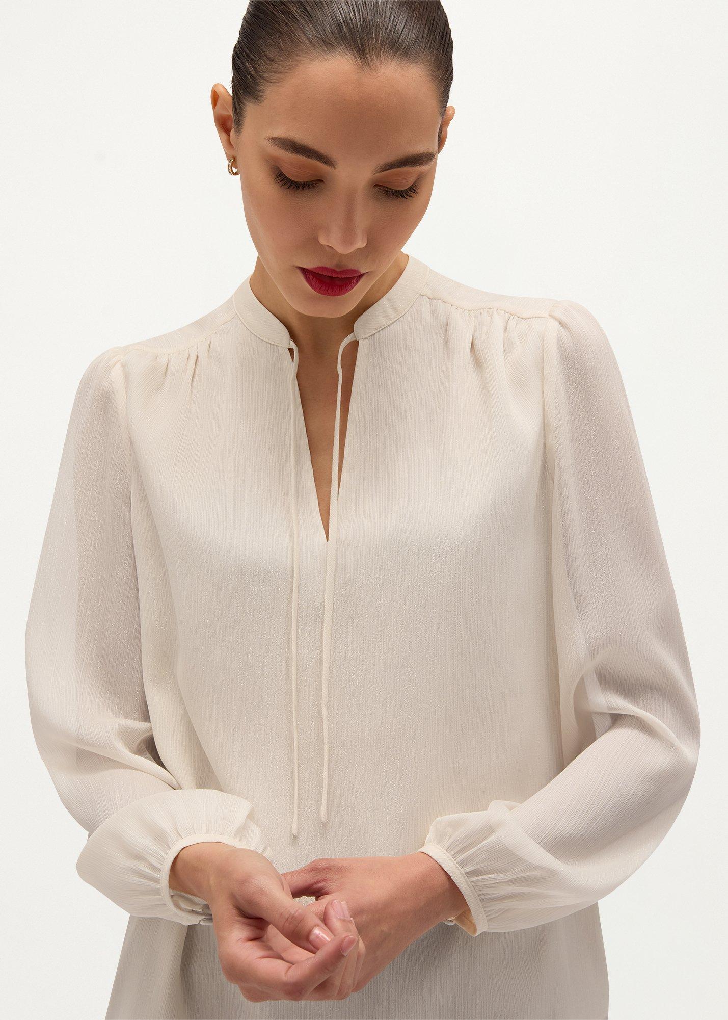 Annika Blouse, Warm Ivory, hi-res