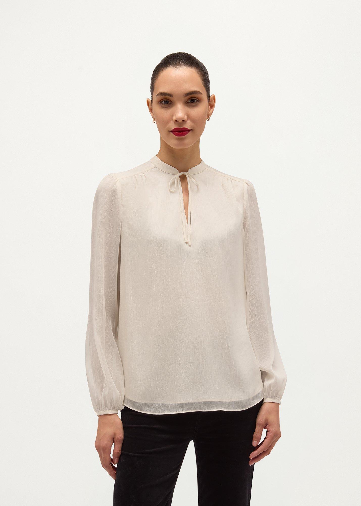 Annika Blouse, Warm Ivory, hi-res