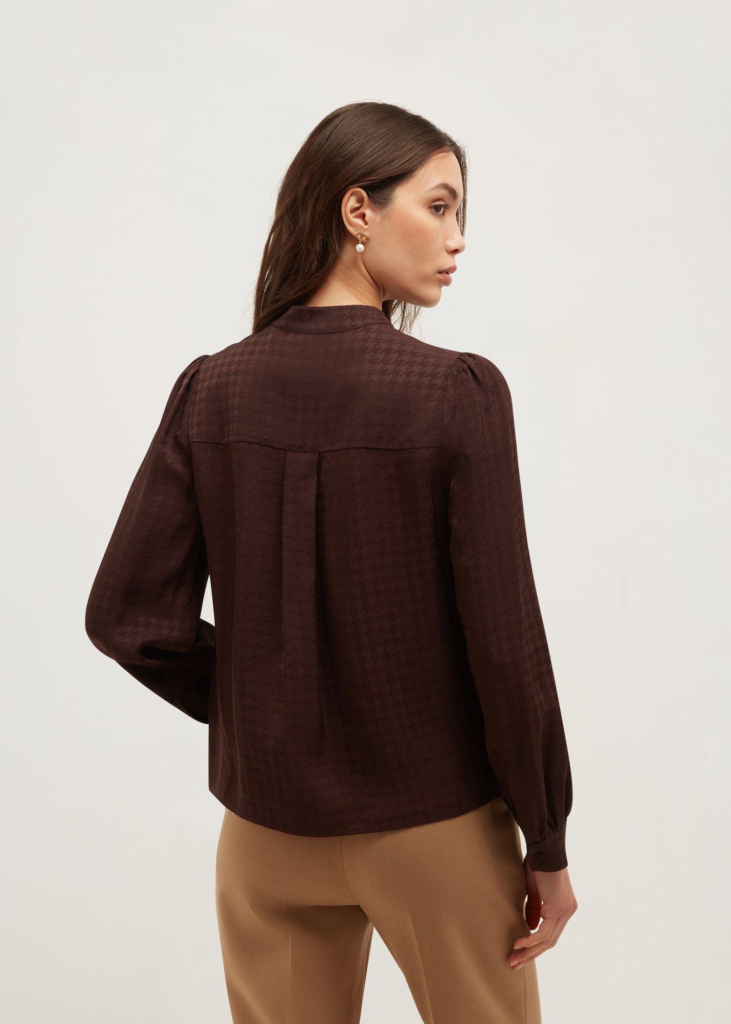 Posy Blouse, Deep Brown, hi-res
