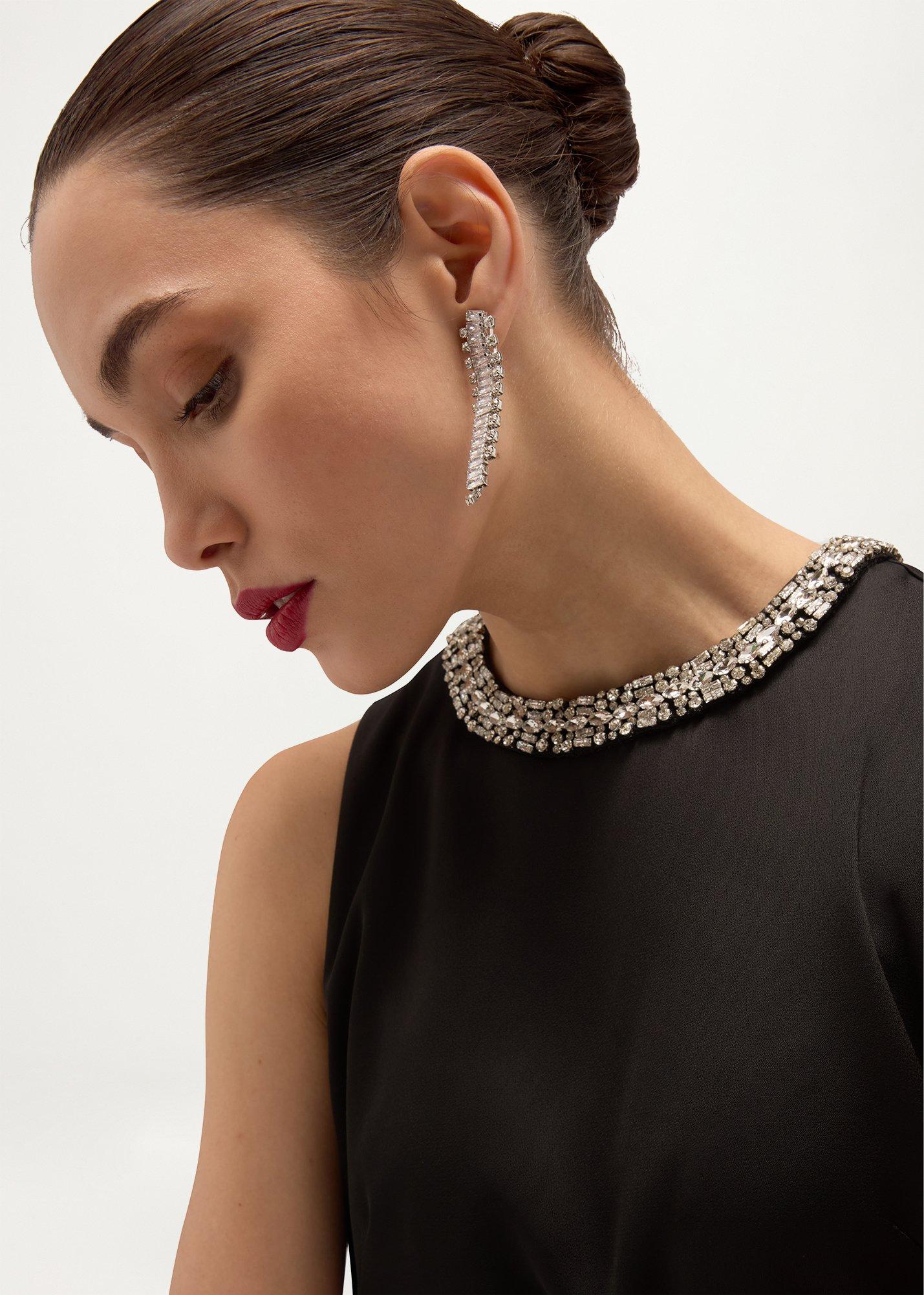 Keira Embellished Top, Black, hi-res