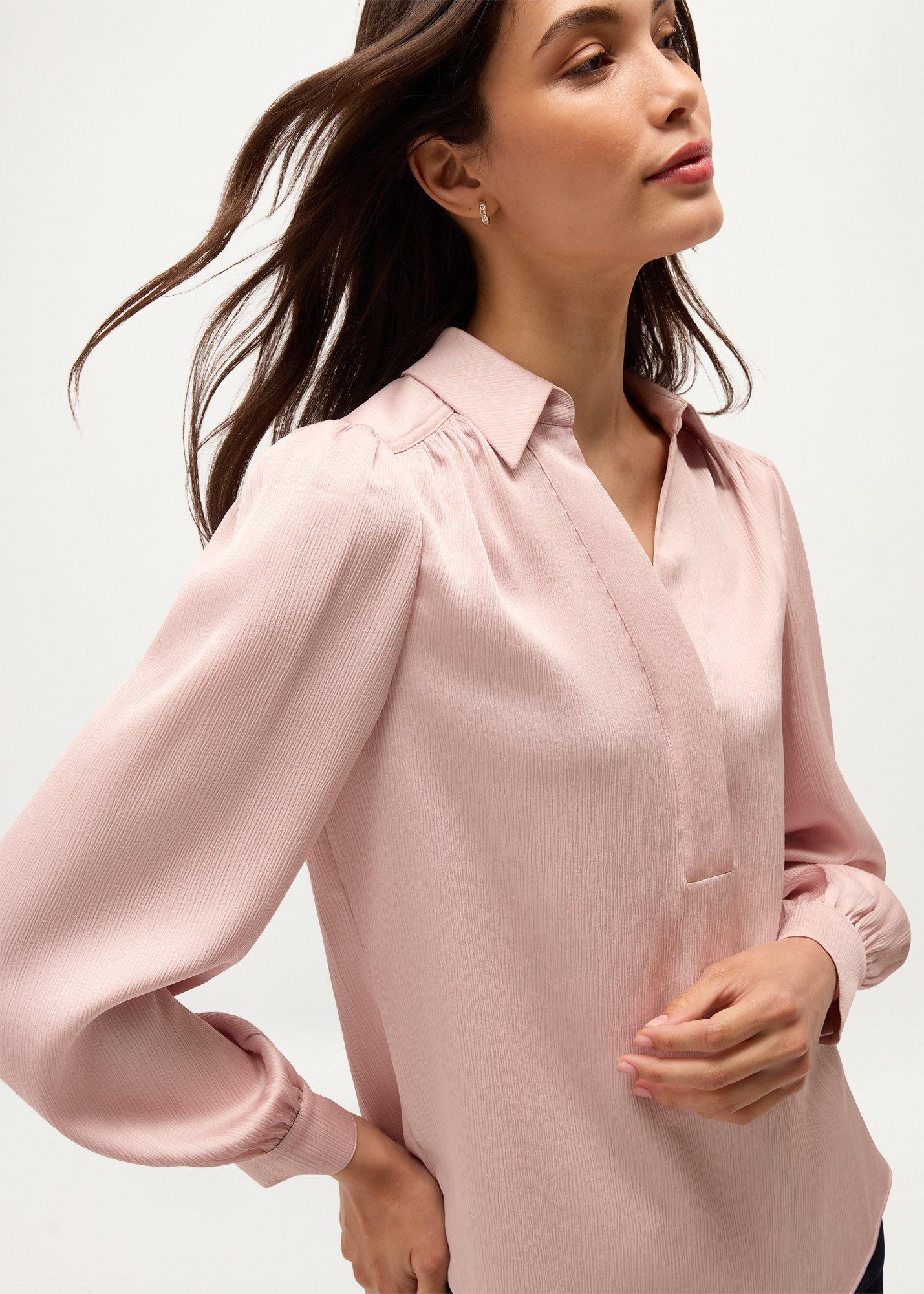 Tegan Textured Blouse, Bridesmaid Pink, hi-res