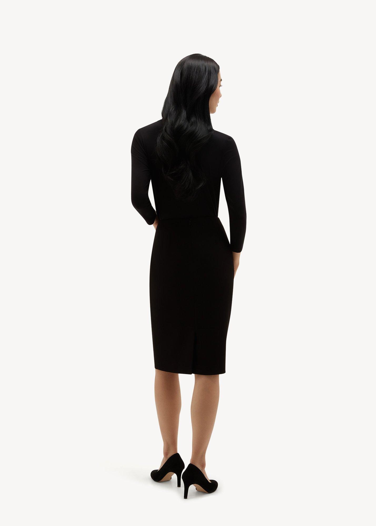 Lea Pique Skirt, Black, hi-res