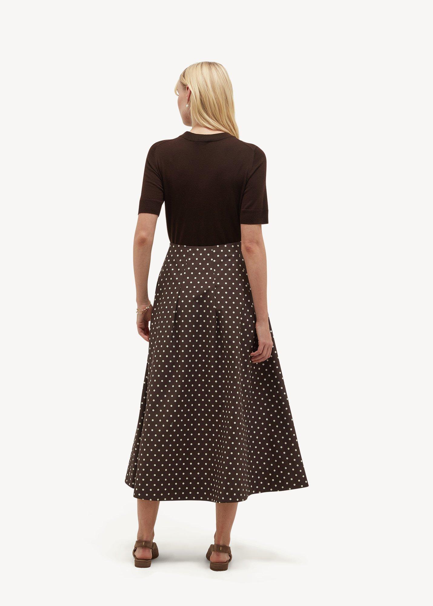 Antonella Skirt, Brown Ivory, hi-res