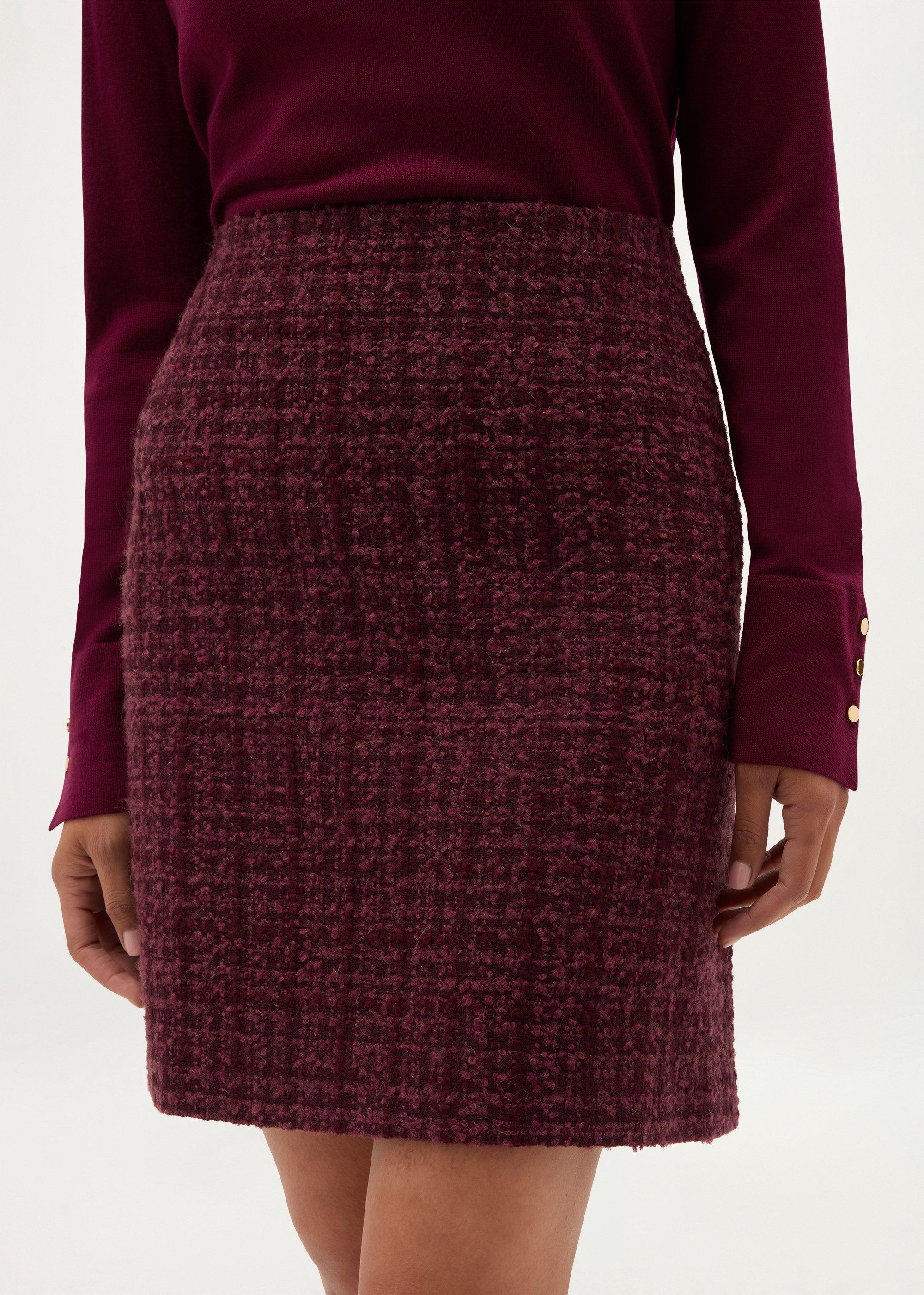 Maria Tweed Skirt, Malbec Multi, hi-res