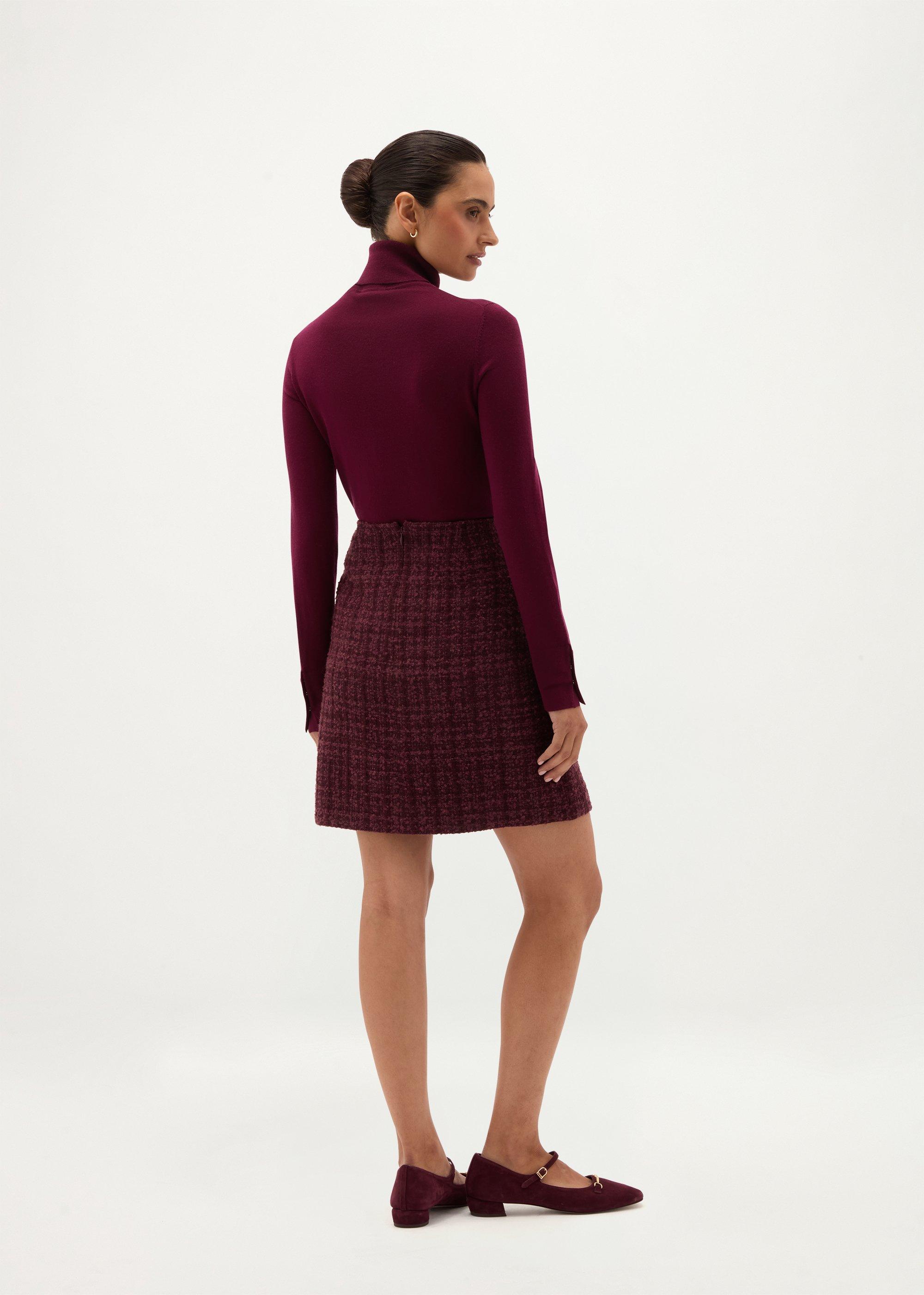 Maria Tweed Skirt, Malbec Multi, hi-res