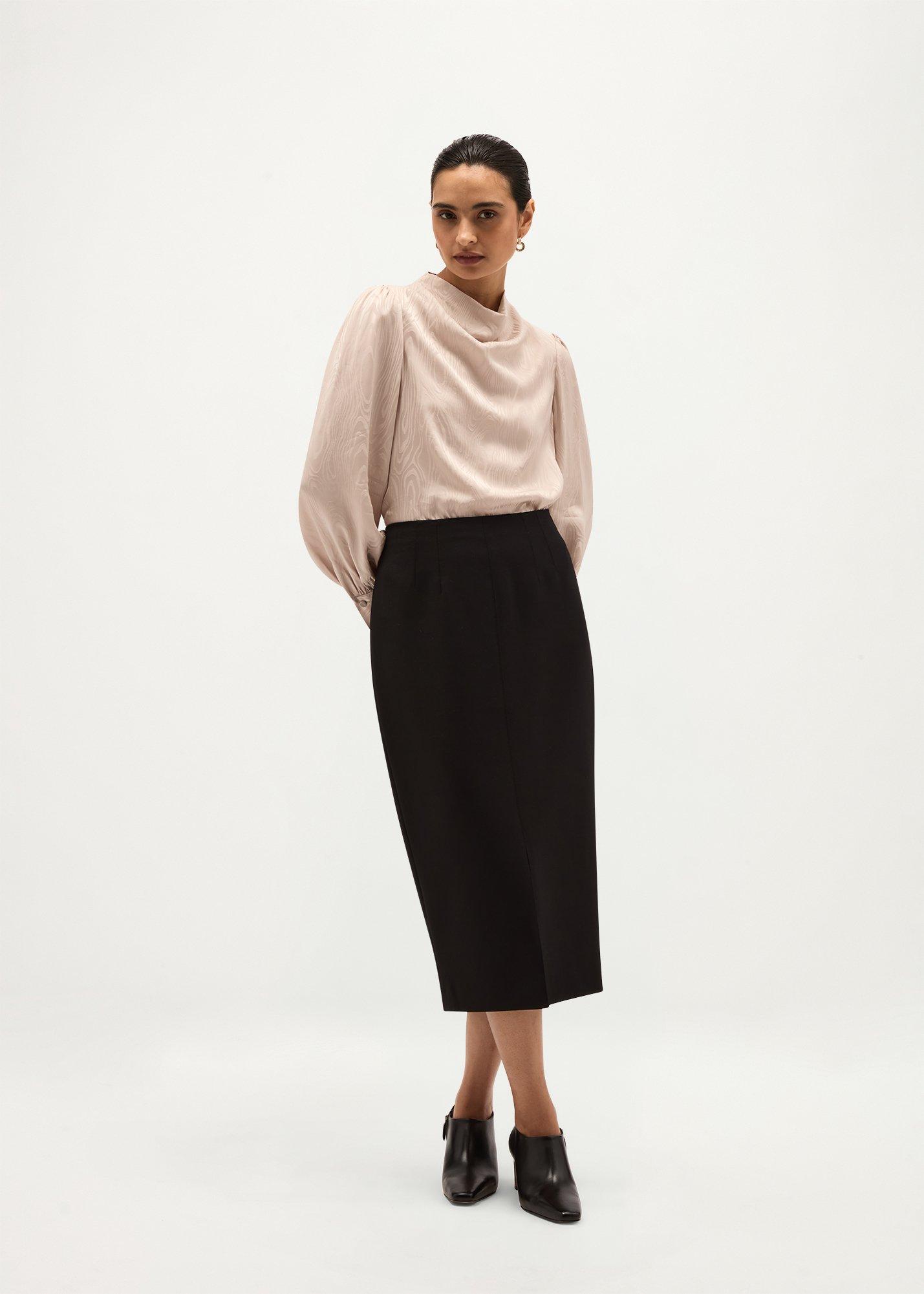 Lavinia Wool Blend Skirt
