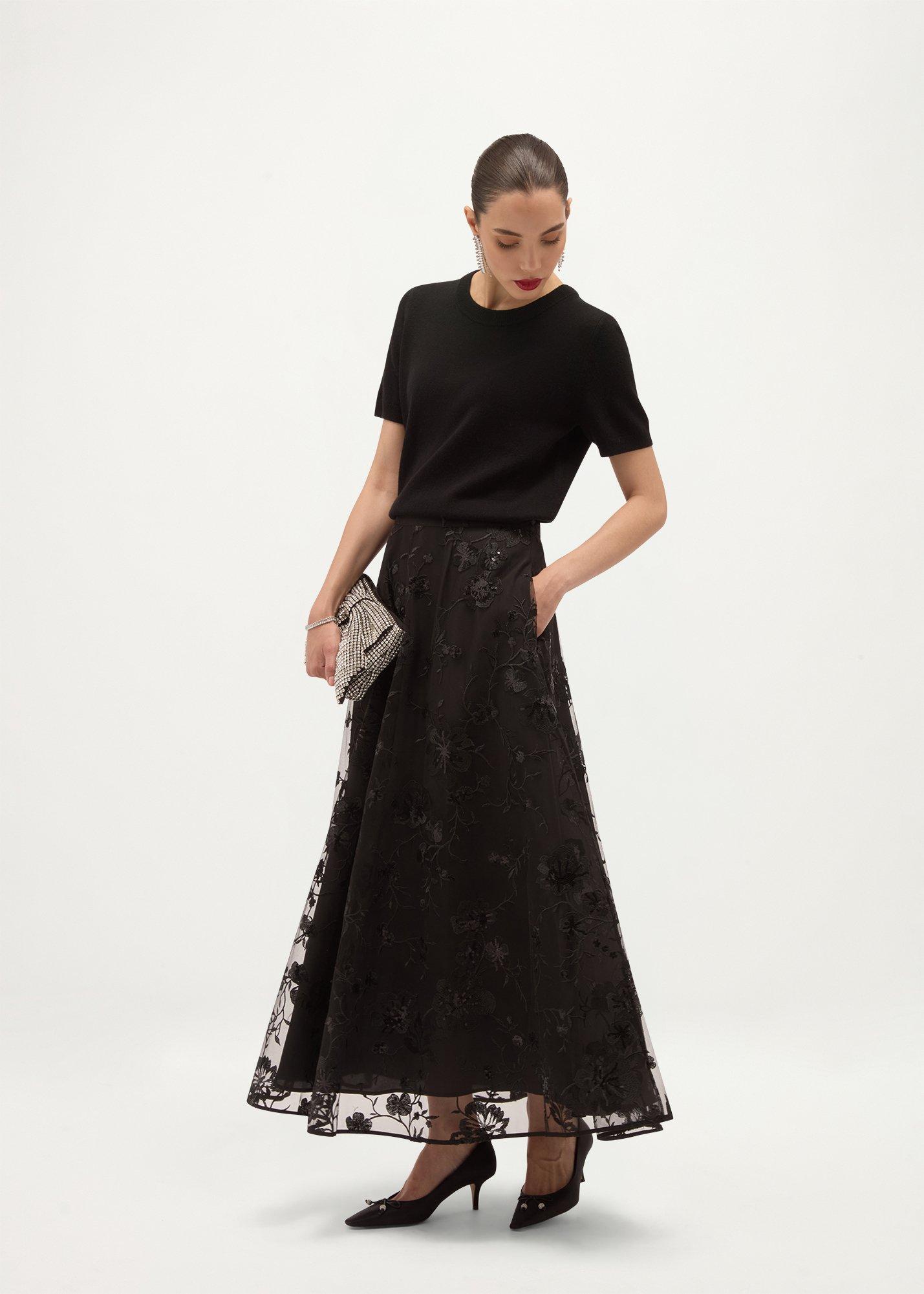 Addlington Skirt, Black, hi-res