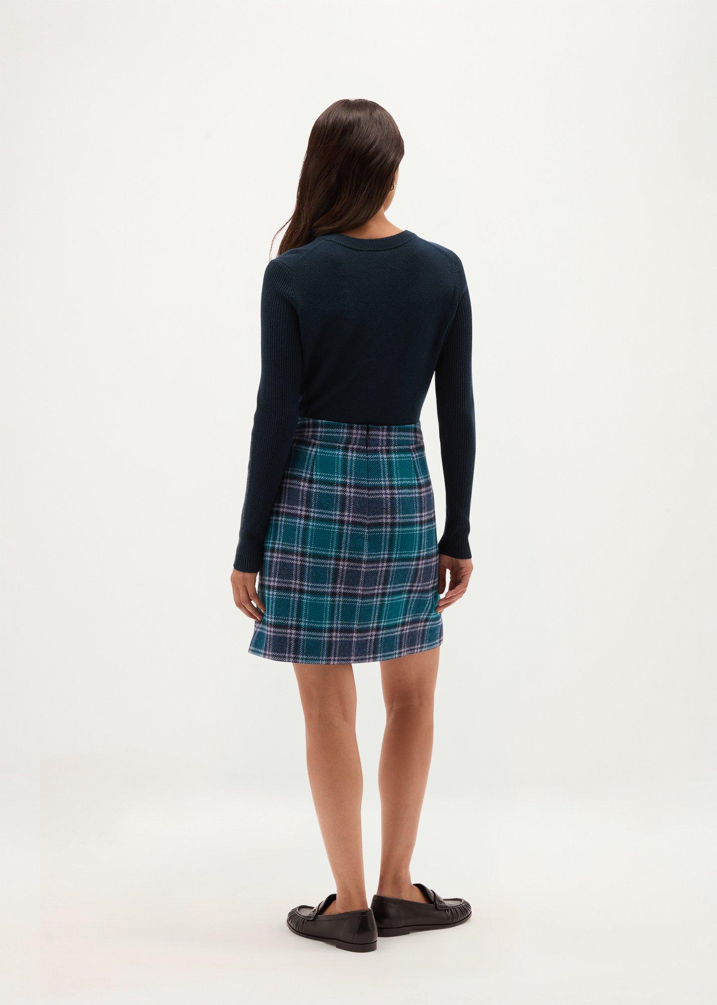 Henley Wool Skirt, Kyanite Multi, hi-res