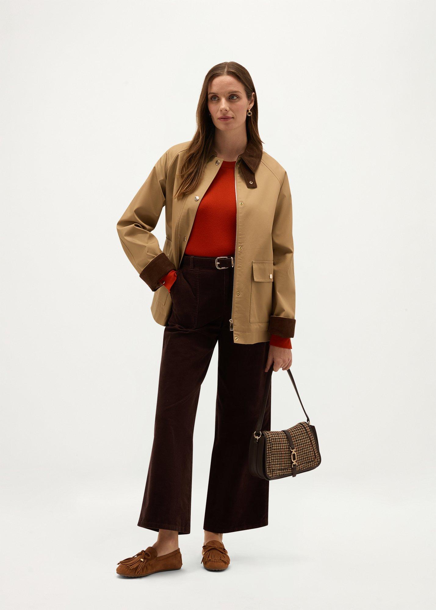 Kendall Cord Trousers, Deep Brown, hi-res
