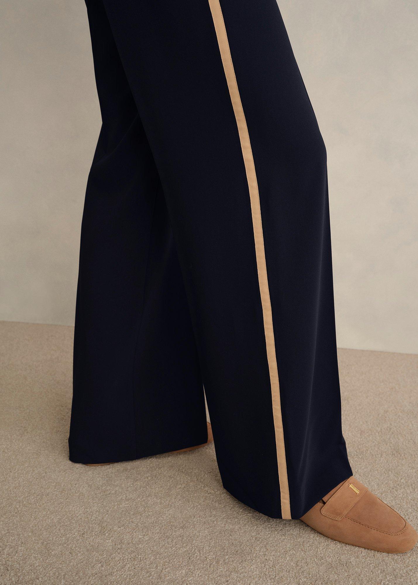Petite Hadley Trousers, Navy, hi-res