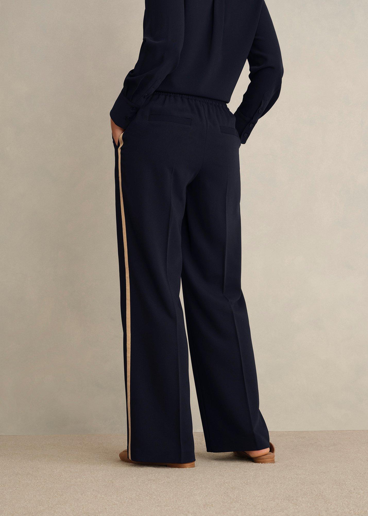 Petite Hadley Trousers, Navy, hi-res