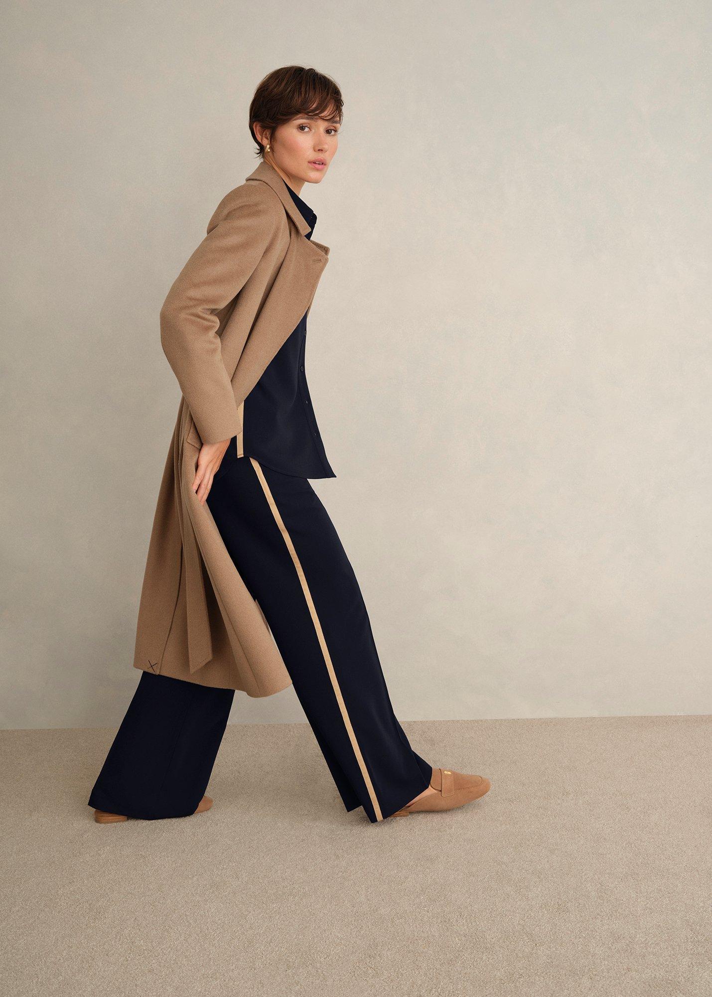 Petite Hadley Trousers, Navy, hi-res