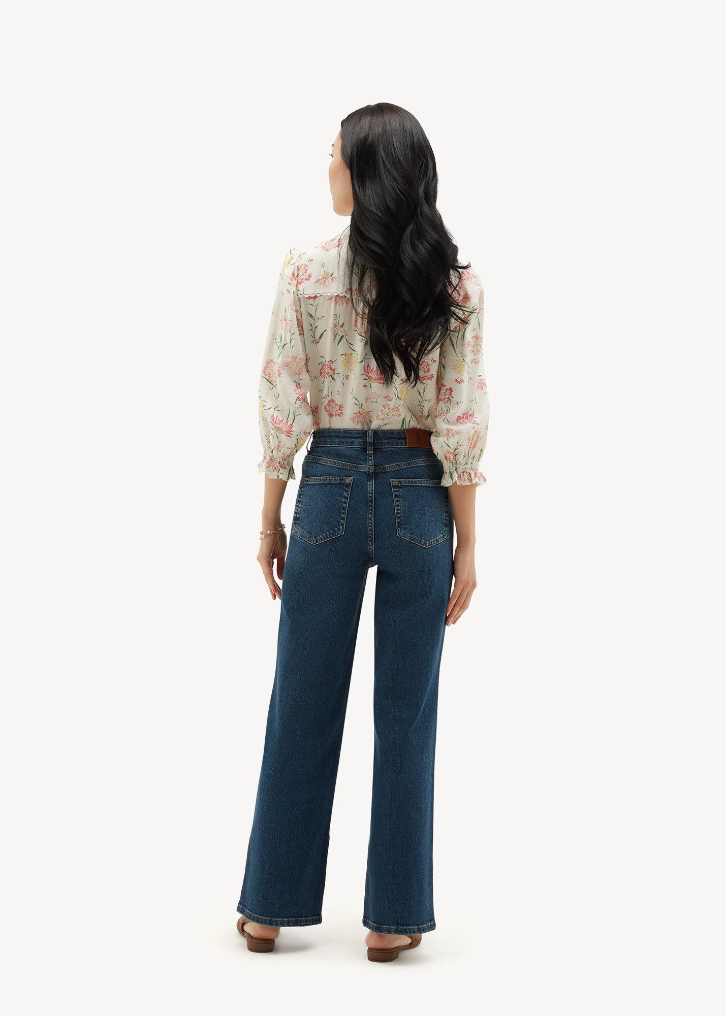 Raina Wide Jean, Mid Wash, hi-res