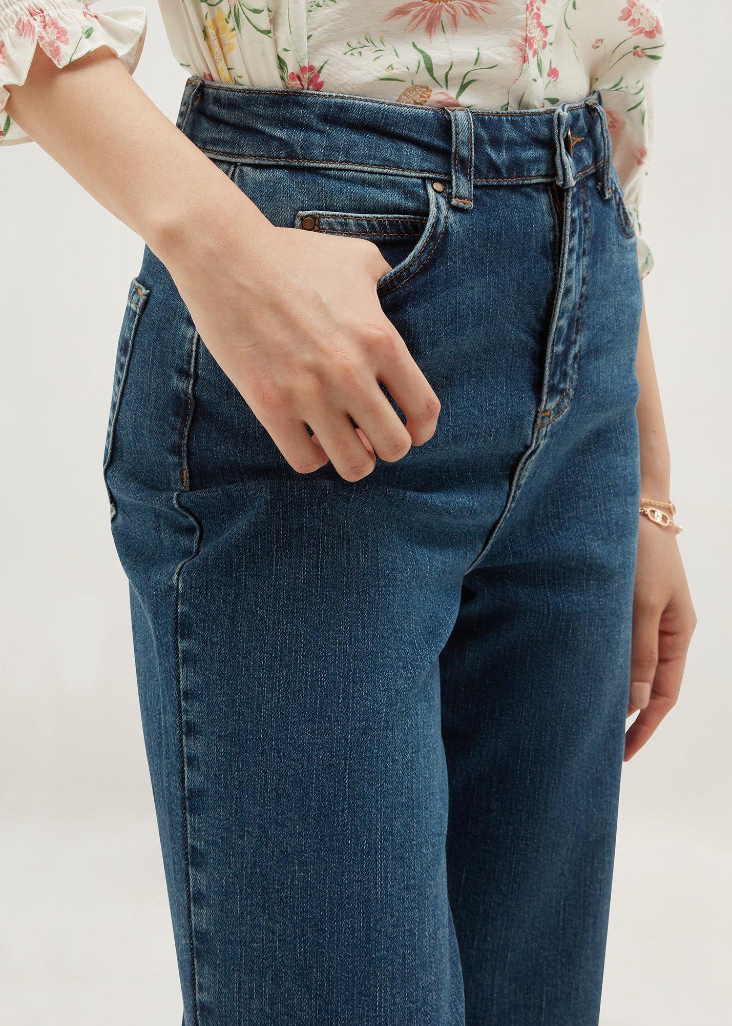 Raina Wide Jeans, Mid Wash, hi-res