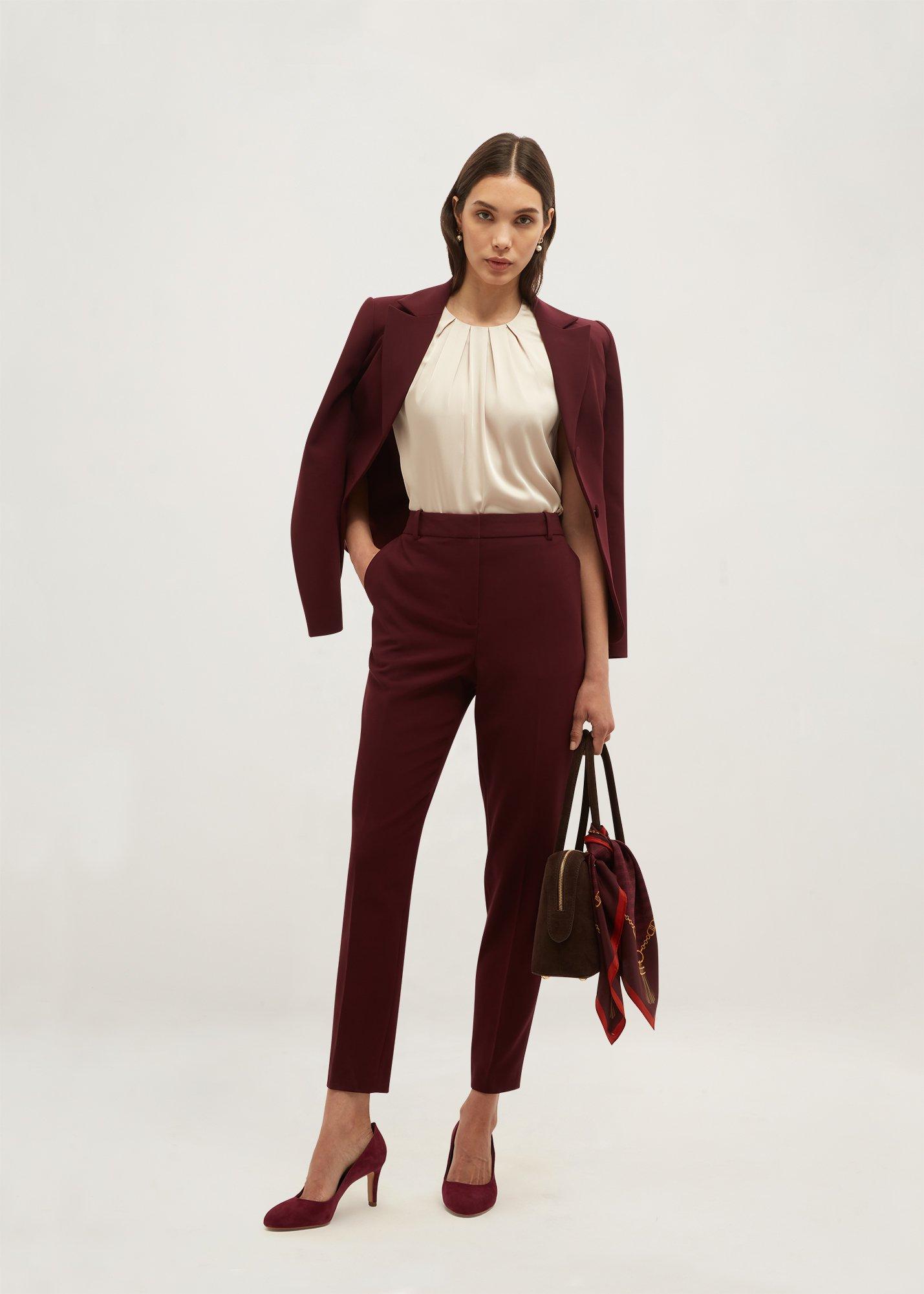 Petite Bree Trousers, Fig Purple, hi-res