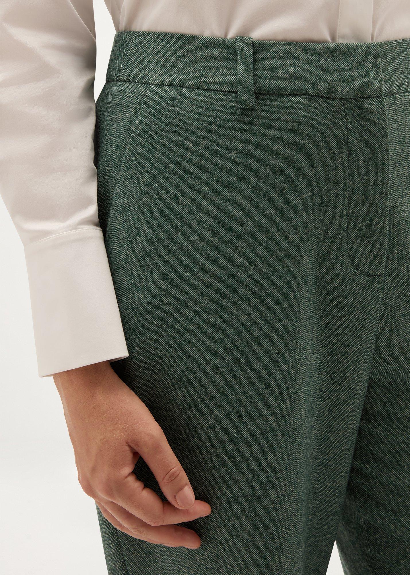 Palmer Wide Leg Trousers, Marine Green, hi-res