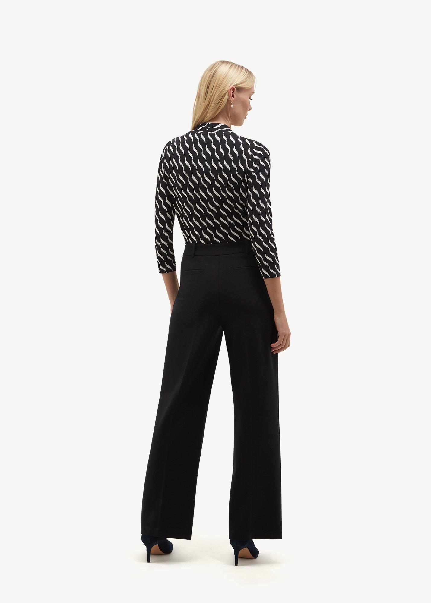 Clemence Ponte Pants, Navy, hi-res