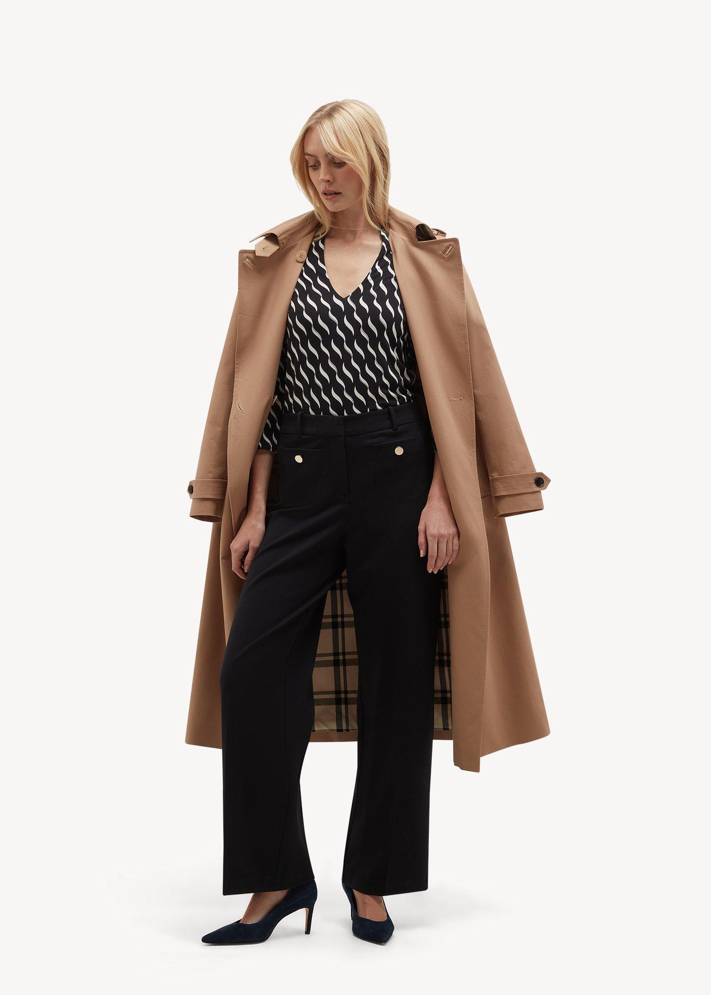 Clemence Ponte Pants, Navy, hi-res