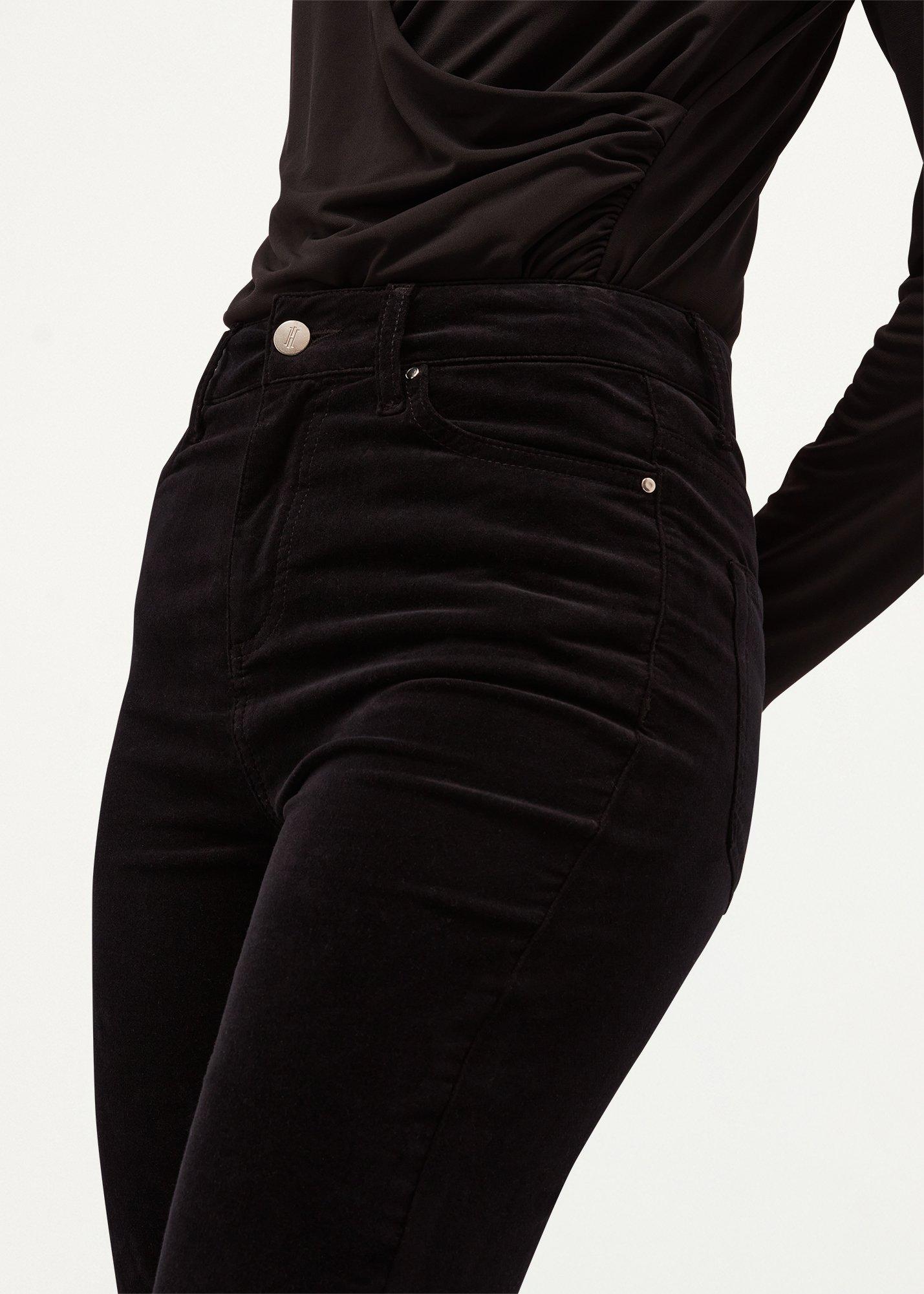 Macy Velvet Jeans, Black, hi-res