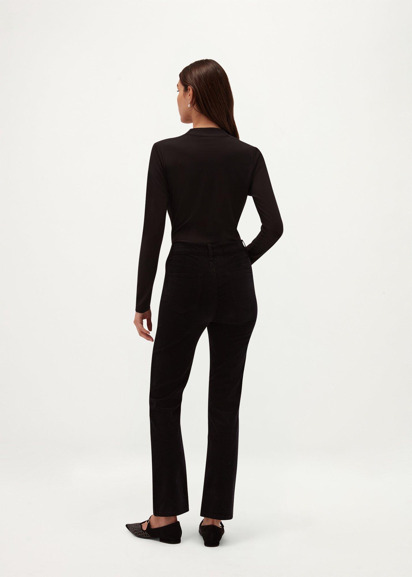 Macy Velvet Jeans, Black, hi-res